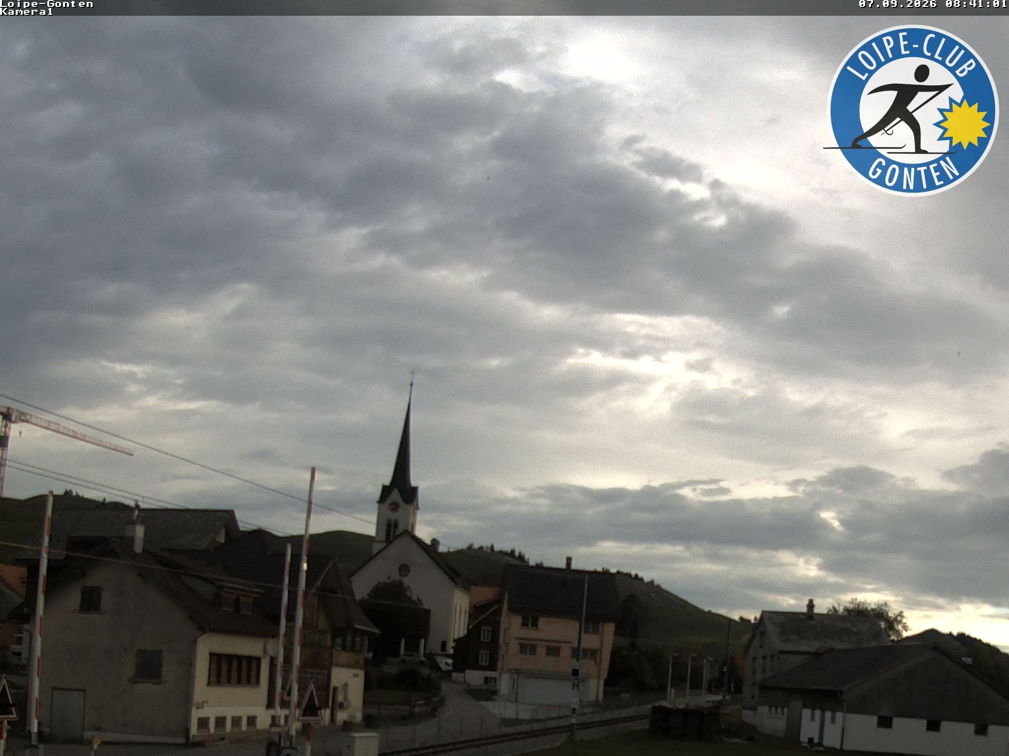 Archiv Foto Webcam Gonten - Blick zur Kirche