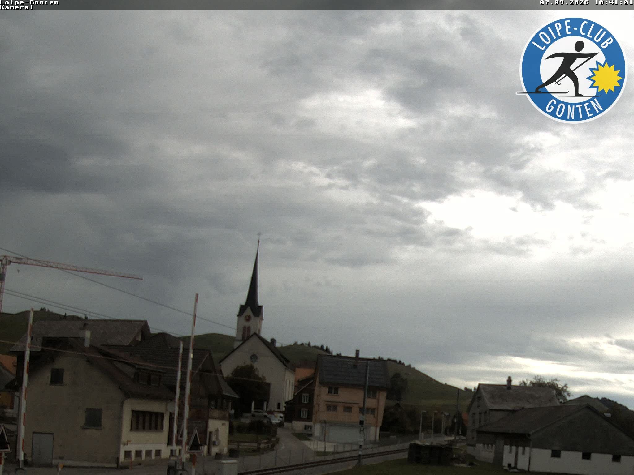 Archiv Foto Webcam Gonten - Blick zur Kirche