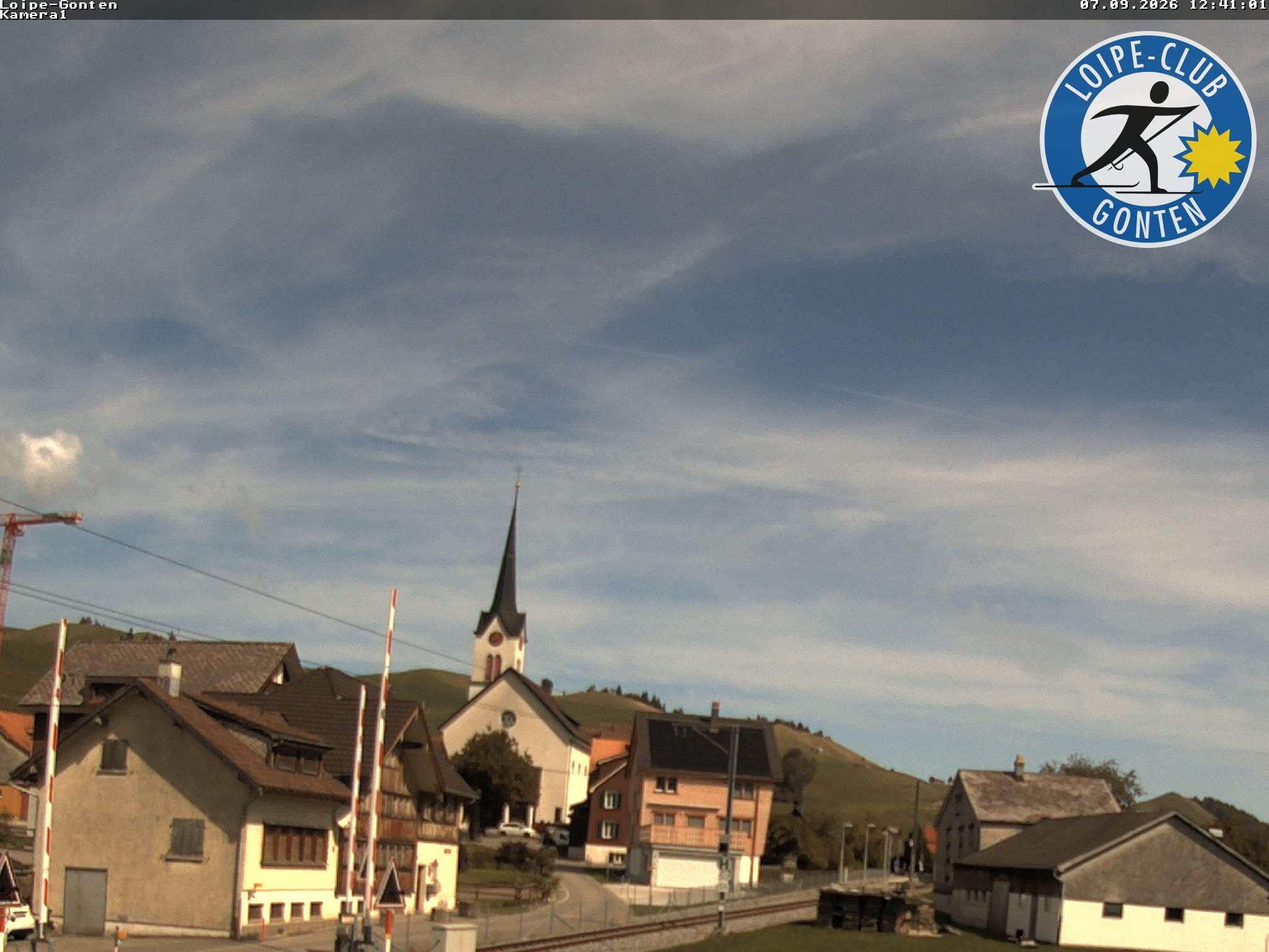 Archiv Foto Webcam Gonten - Blick zur Kirche