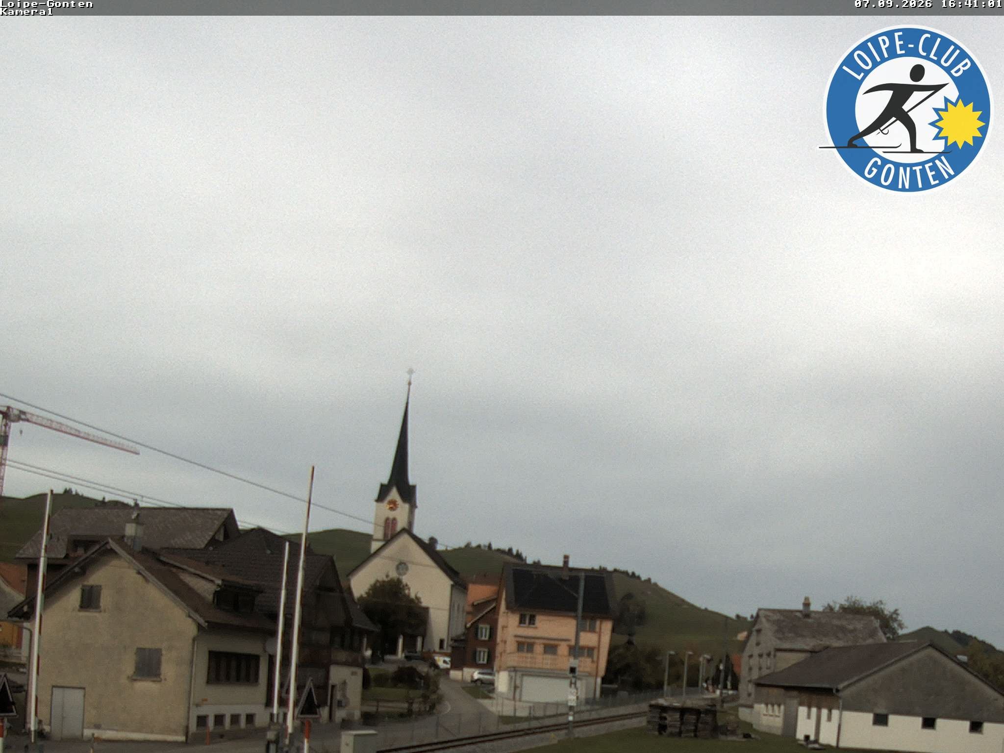Archiv Foto Webcam Gonten - Blick zur Kirche