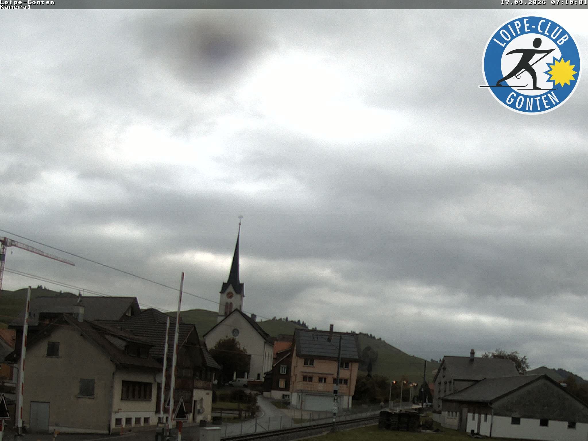Archiv Foto Webcam Gonten - Blick zur Kirche