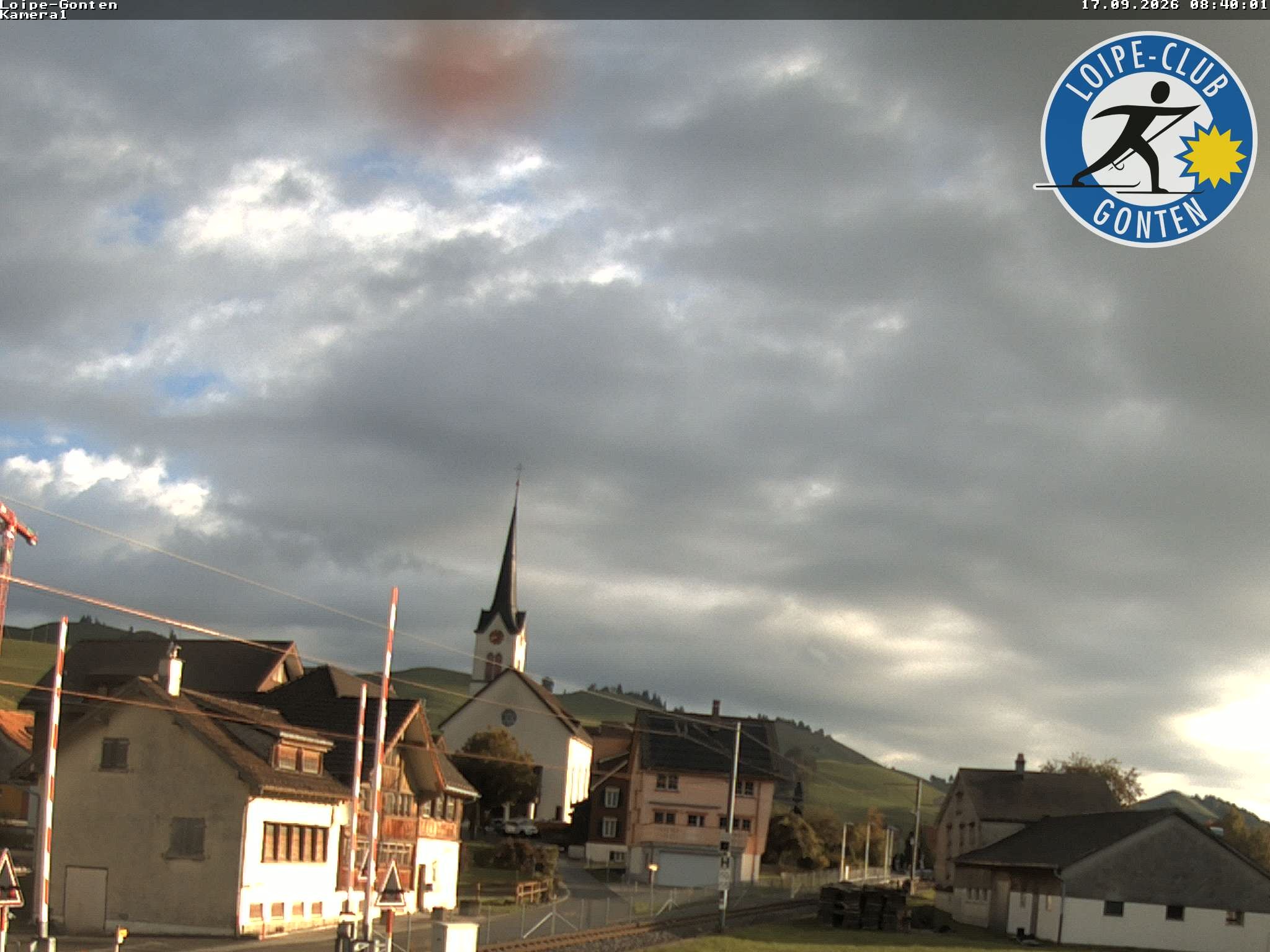 Archiv Foto Webcam Gonten - Blick zur Kirche