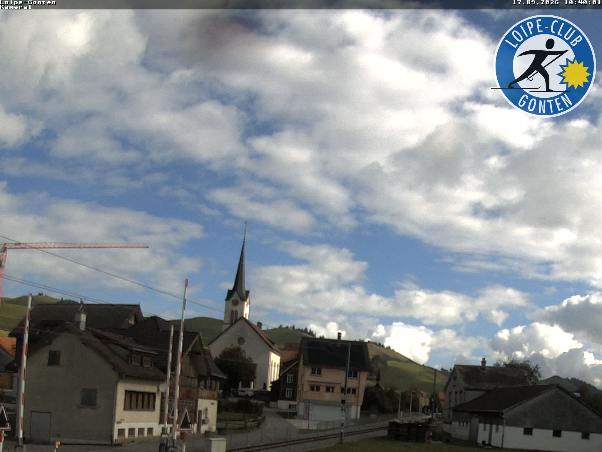 Archiv Foto Webcam Gonten - Blick zur Kirche