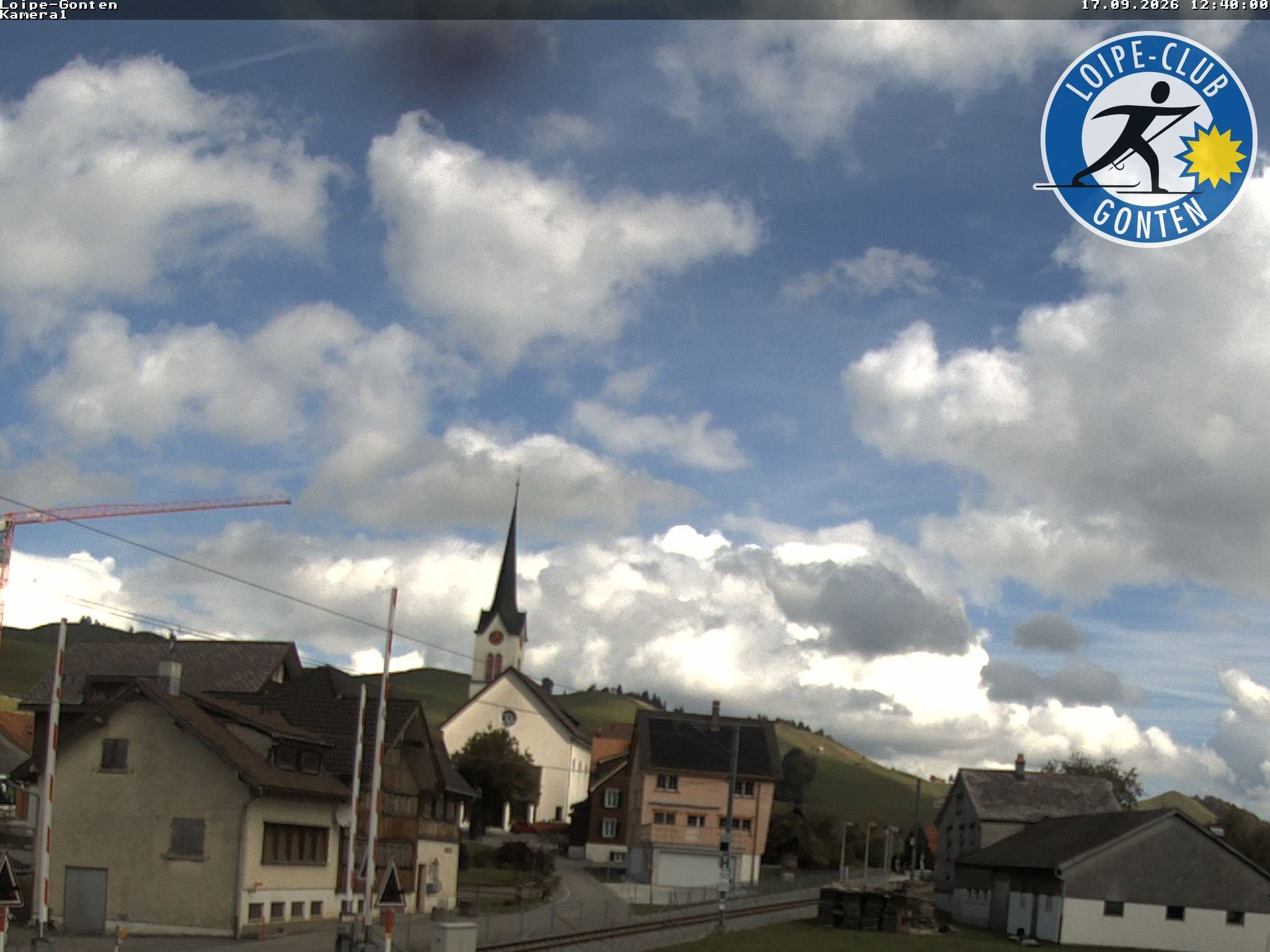 Archiv Foto Webcam Gonten - Blick zur Kirche