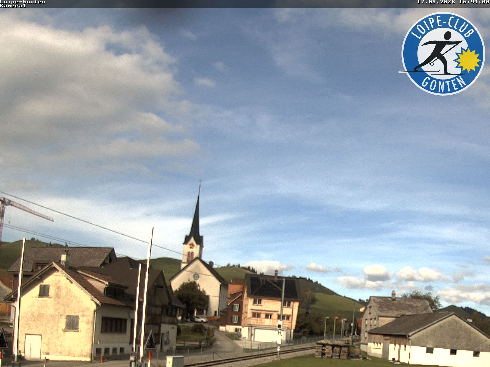 Archiv Foto Webcam Gonten - Blick zur Kirche