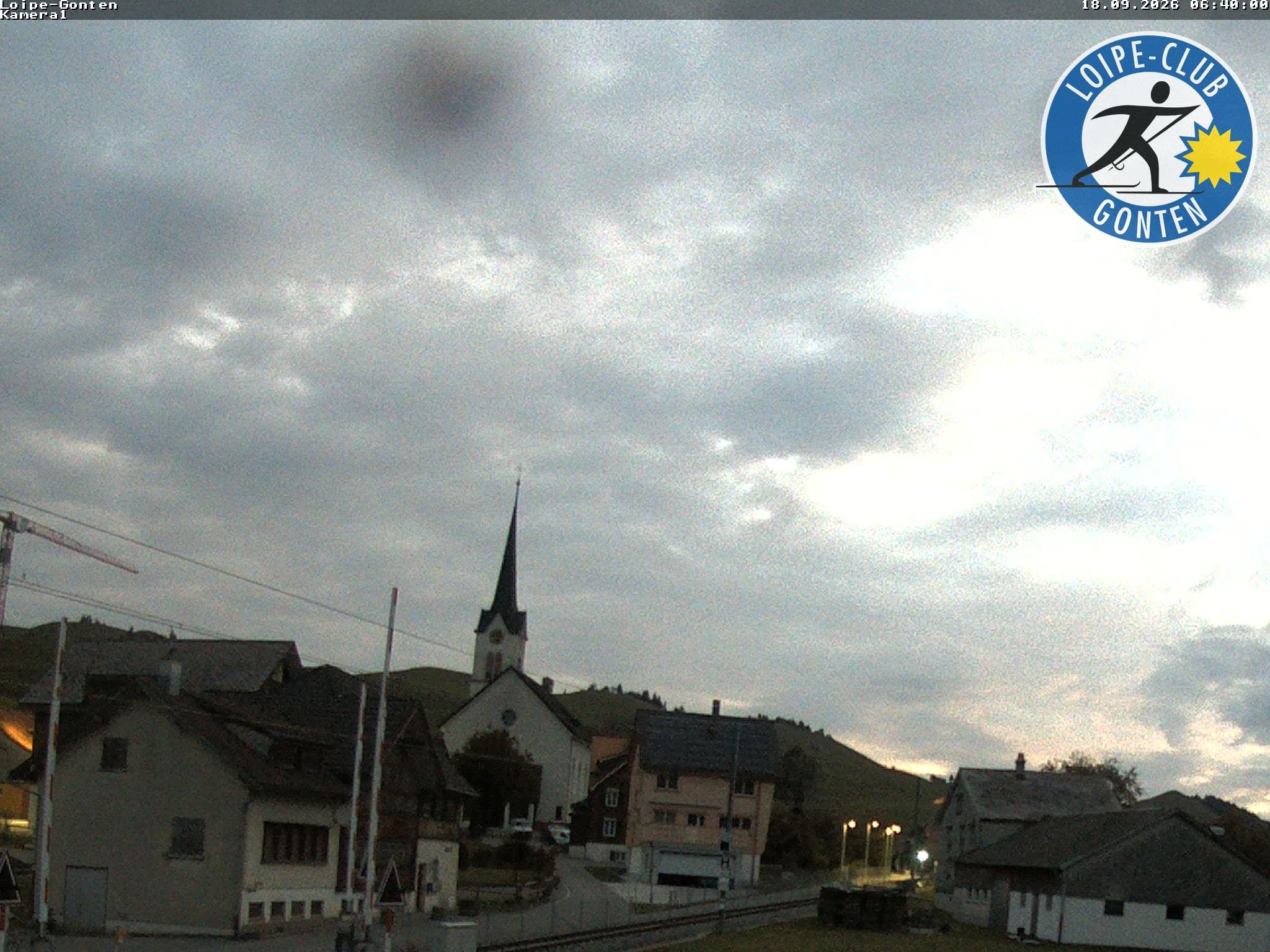 Archiv Foto Webcam Gonten - Blick zur Kirche