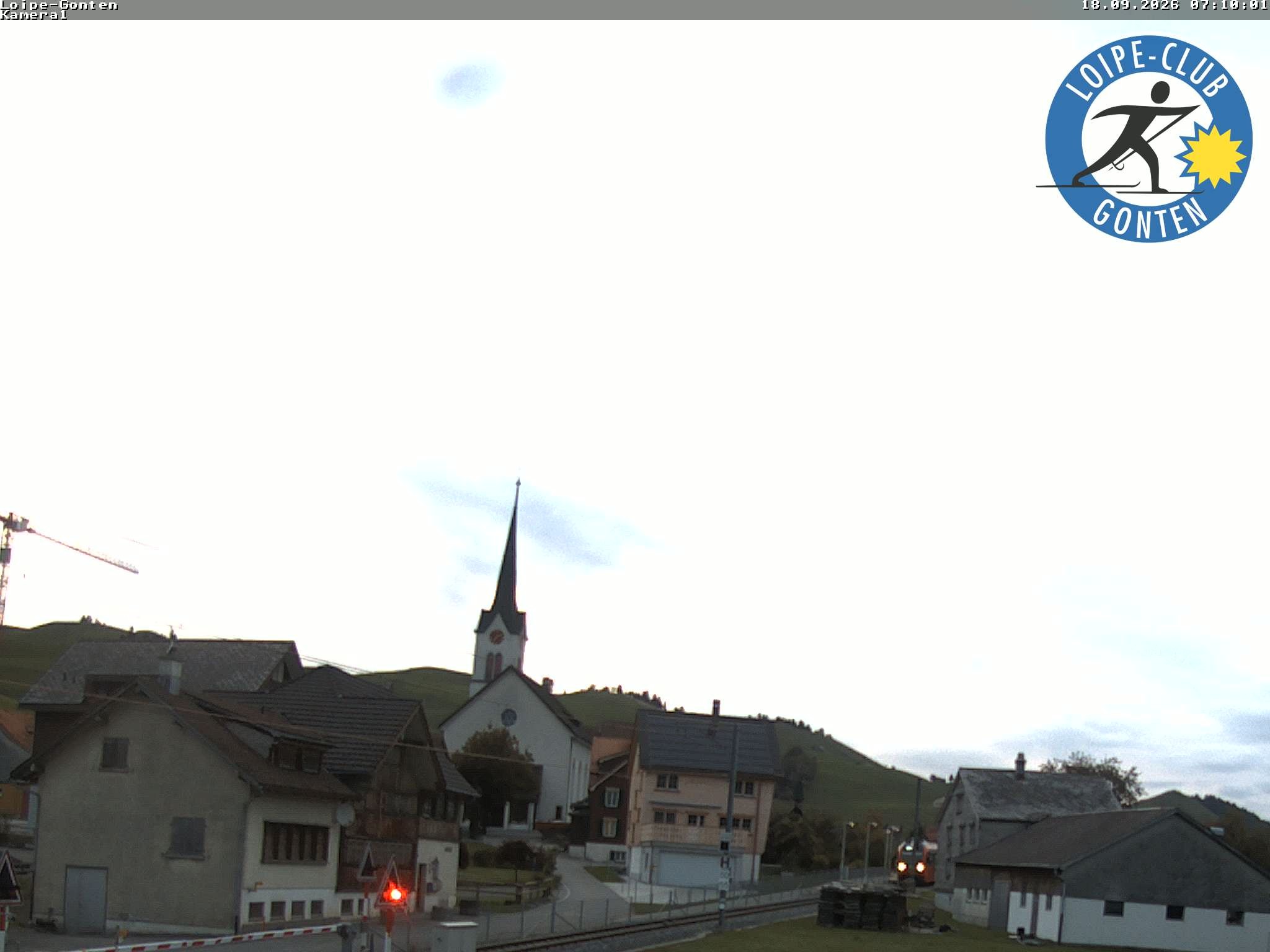 Archiv Foto Webcam Gonten - Blick zur Kirche