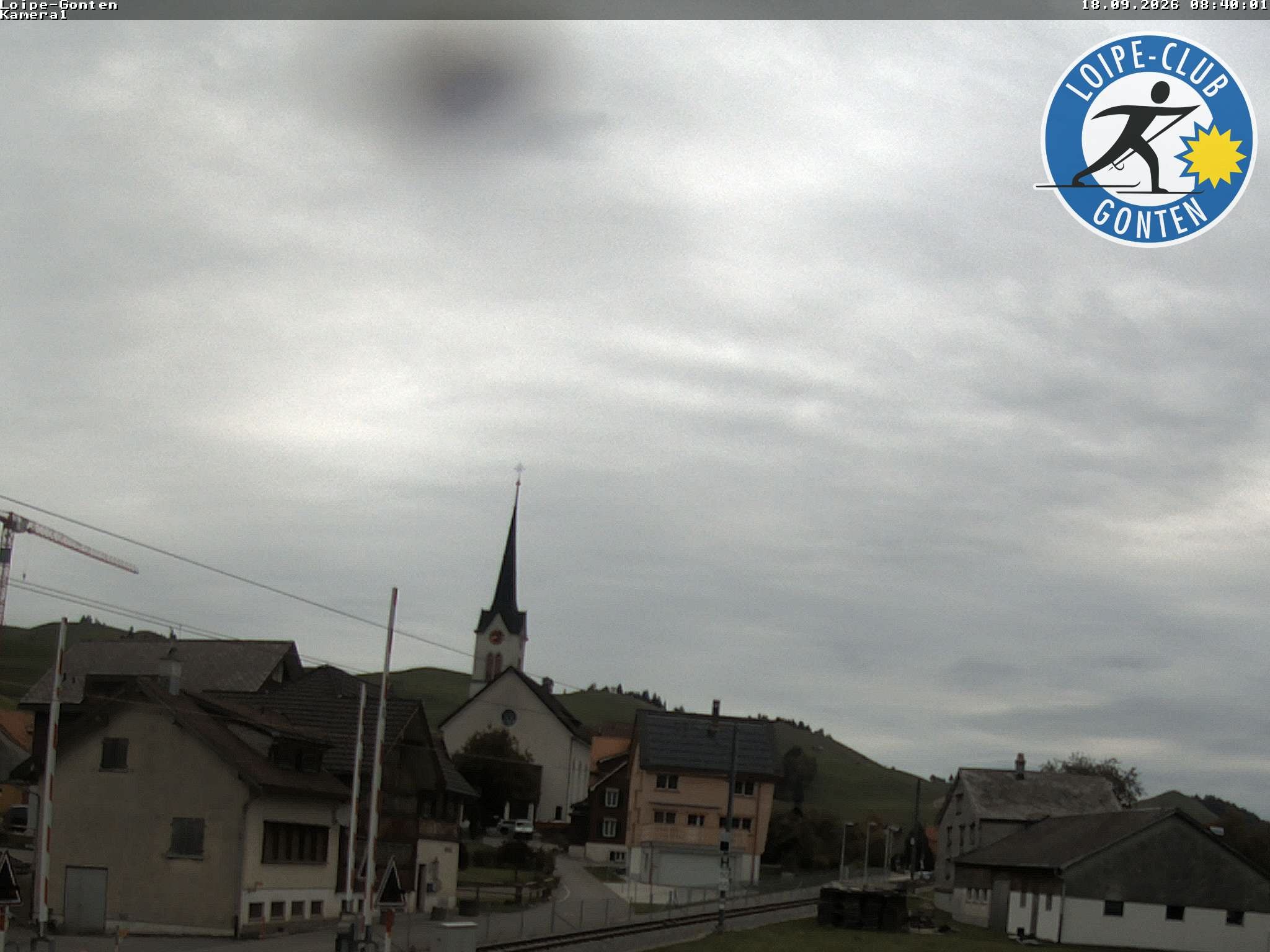 Archiv Foto Webcam Gonten - Blick zur Kirche
