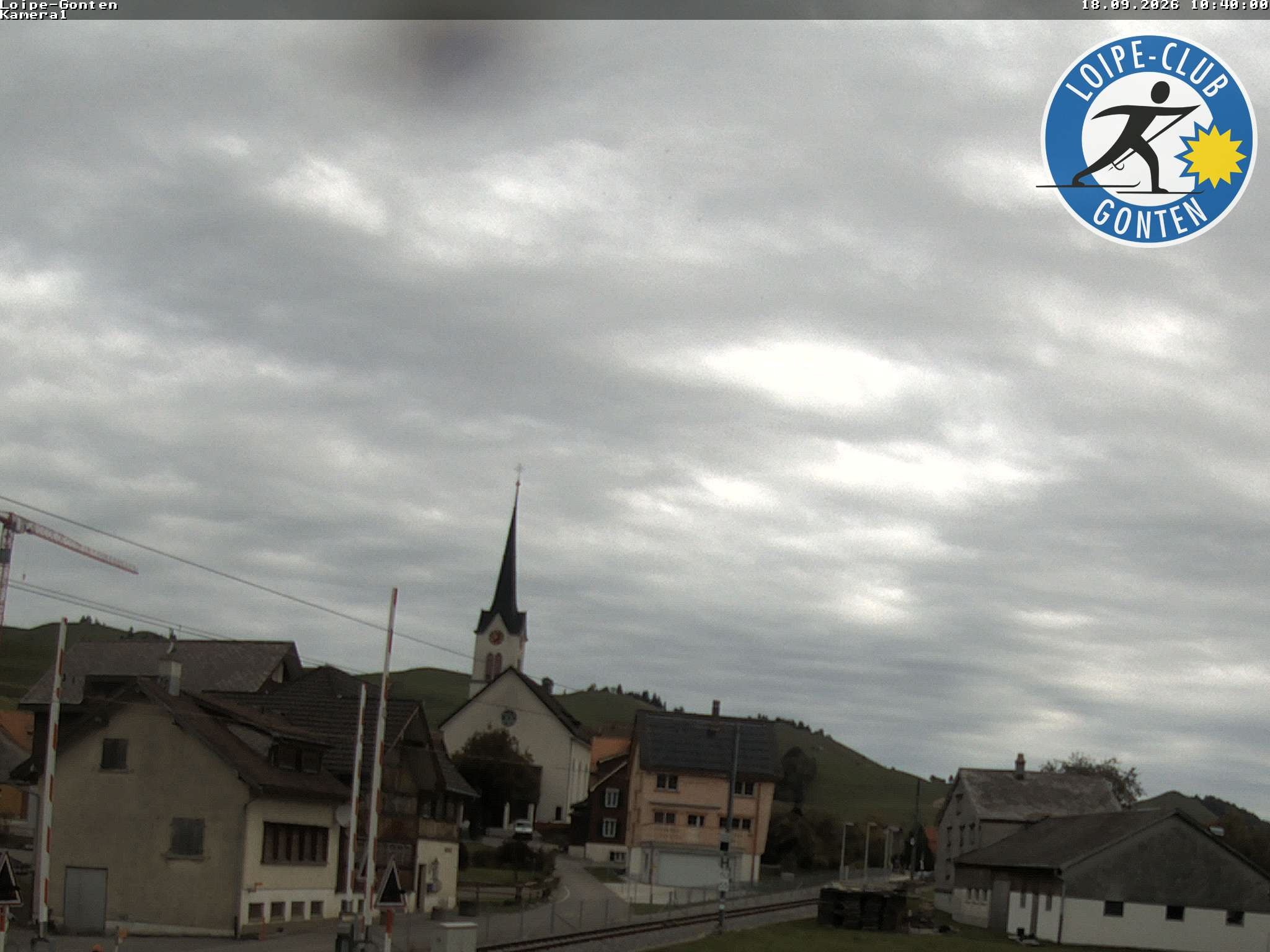 Archiv Foto Webcam Gonten - Blick zur Kirche