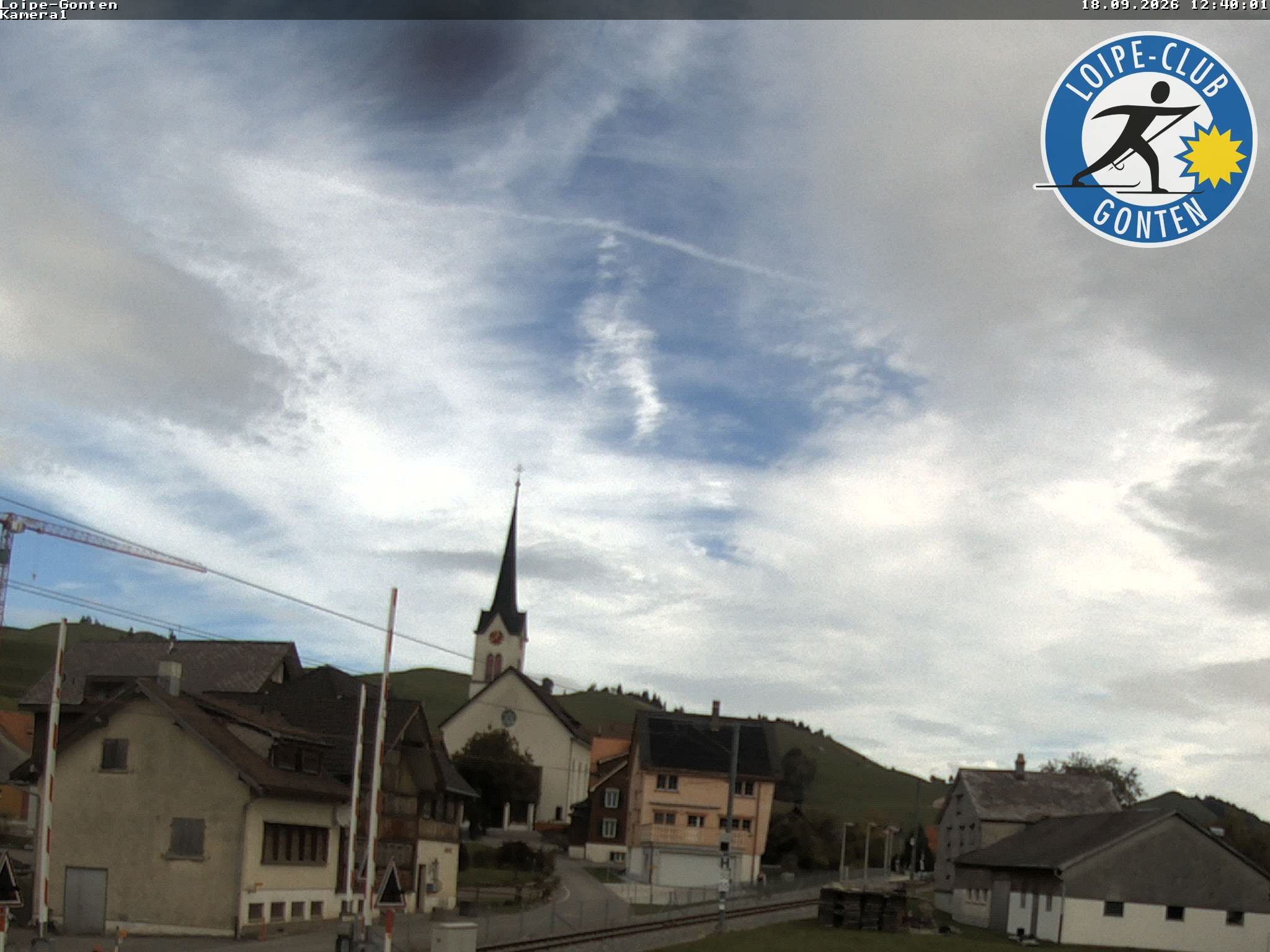 Archiv Foto Webcam Gonten - Blick zur Kirche