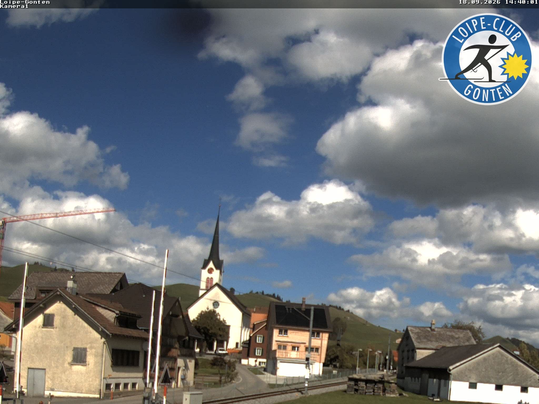 Archiv Foto Webcam Gonten - Blick zur Kirche