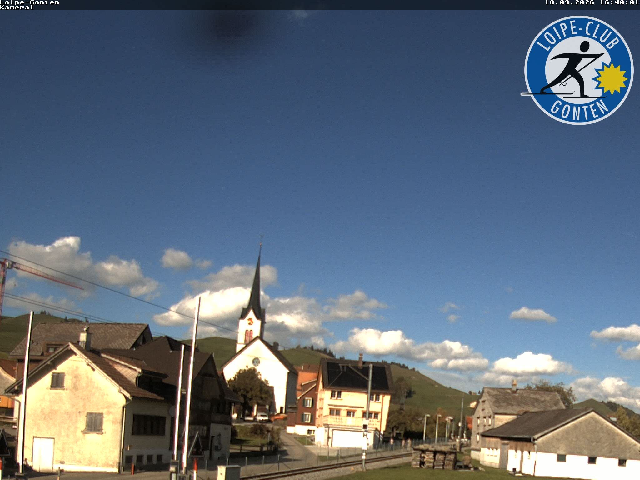 Archiv Foto Webcam Gonten - Blick zur Kirche