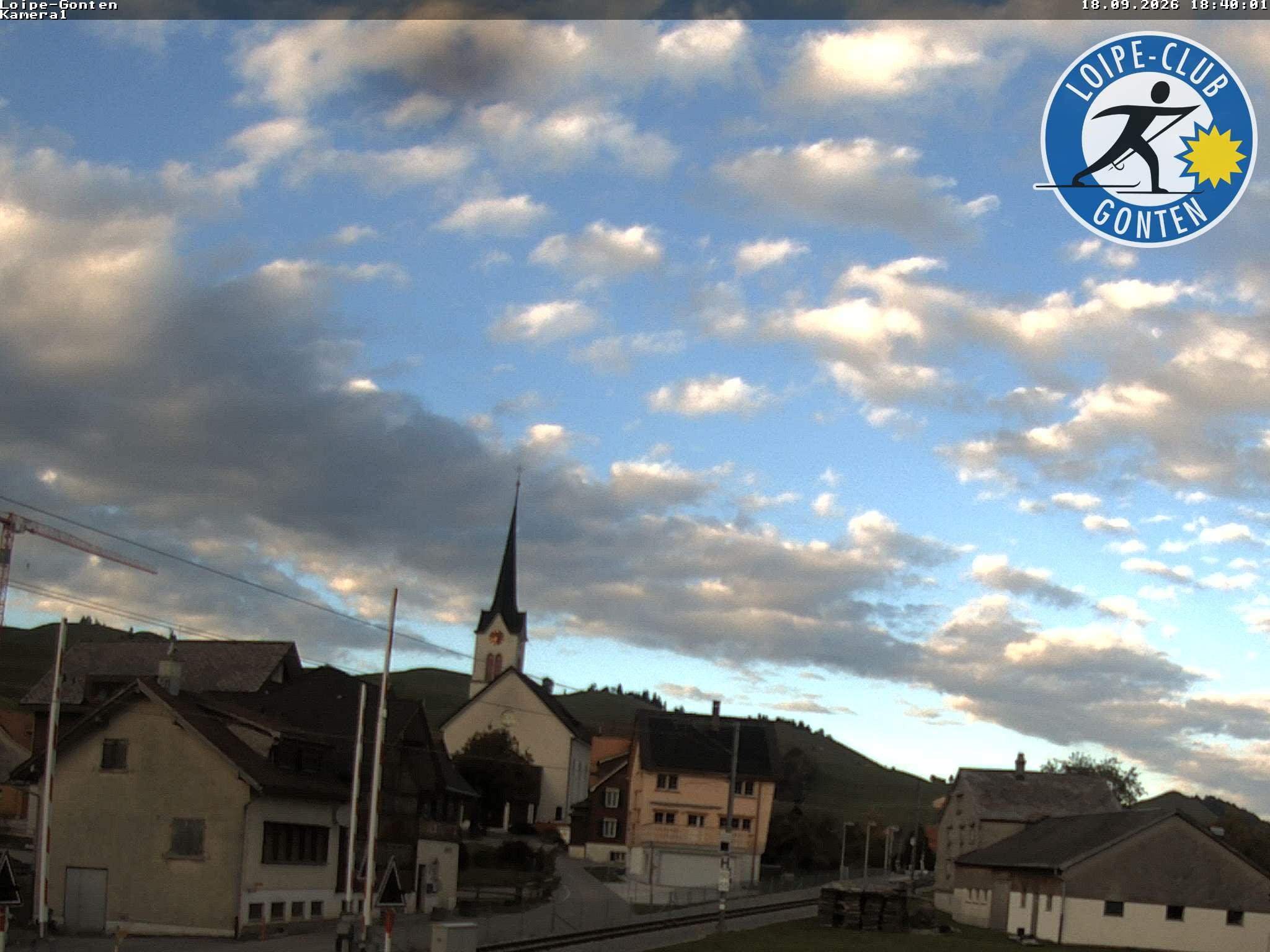 Archiv Foto Webcam Gonten - Blick zur Kirche
