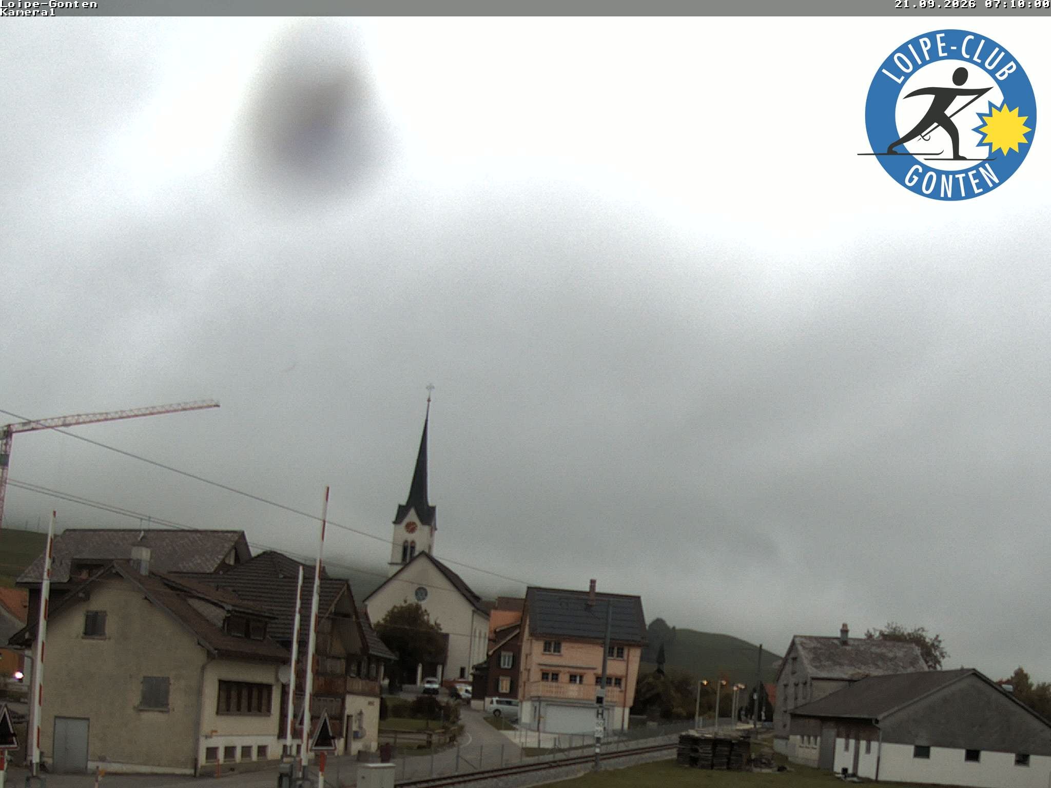 Archiv Foto Webcam Gonten - Blick zur Kirche