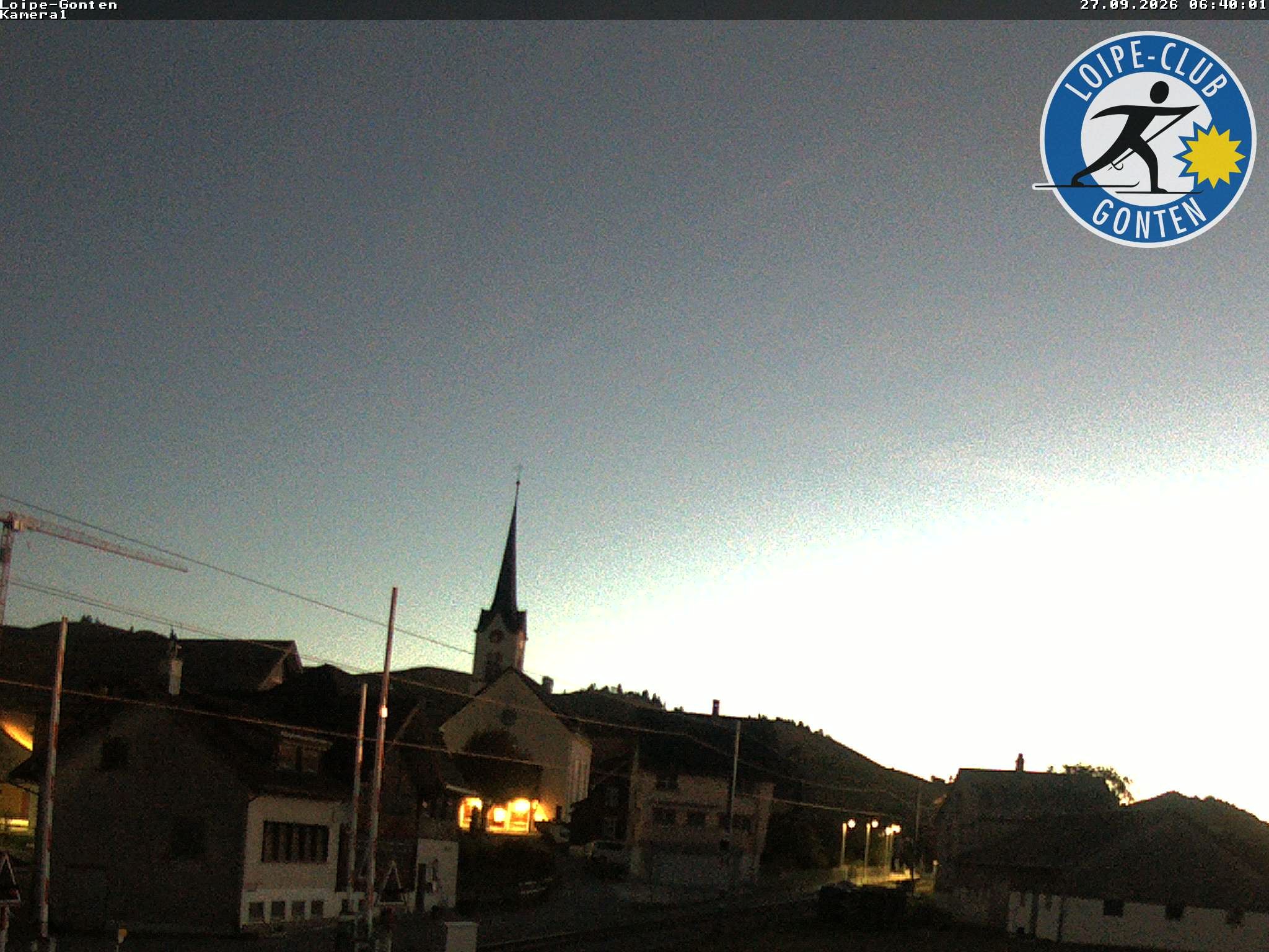 Archiv Foto Webcam Gonten - Blick zur Kirche