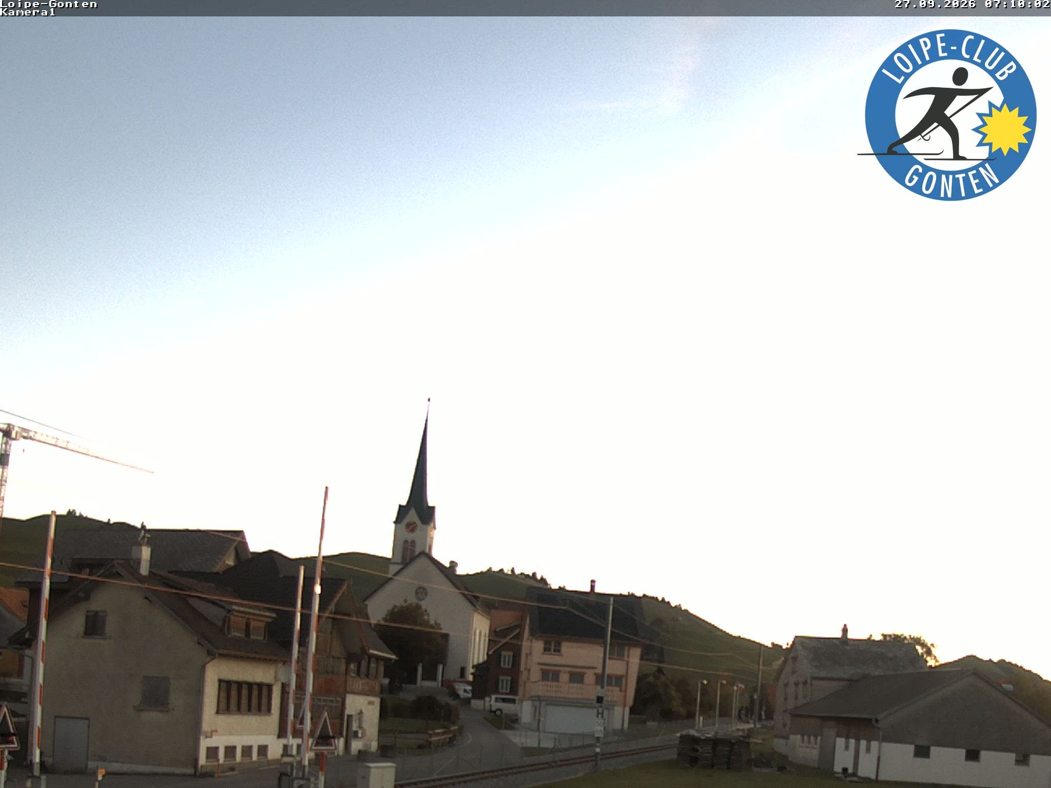 Archiv Foto Webcam Gonten - Blick zur Kirche
