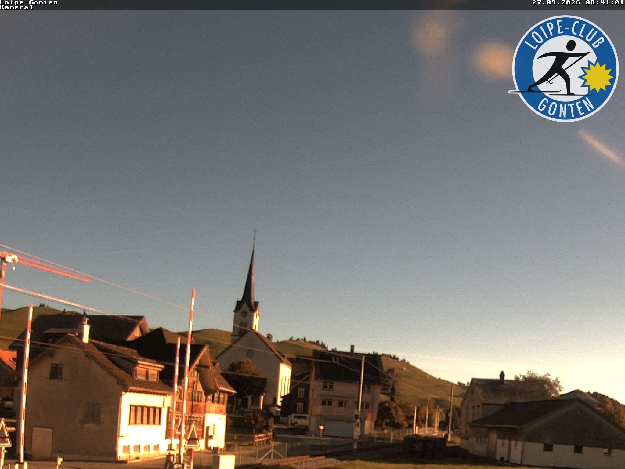 Archiv Foto Webcam Gonten - Blick zur Kirche