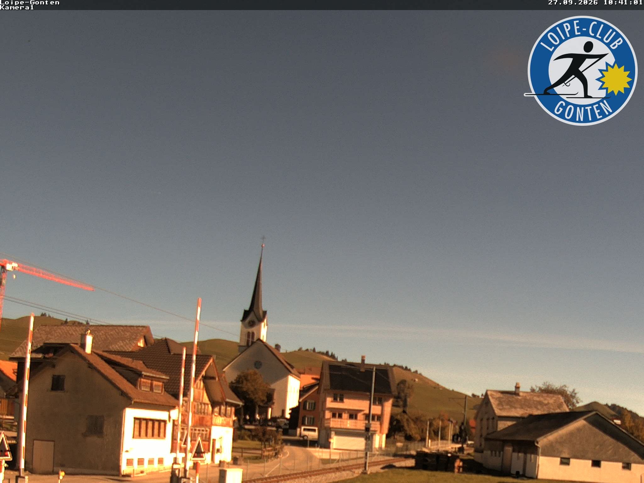Archiv Foto Webcam Gonten - Blick zur Kirche