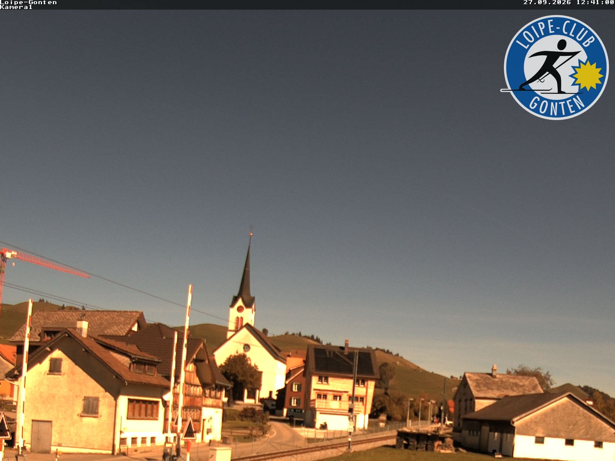 Archiv Foto Webcam Gonten - Blick zur Kirche