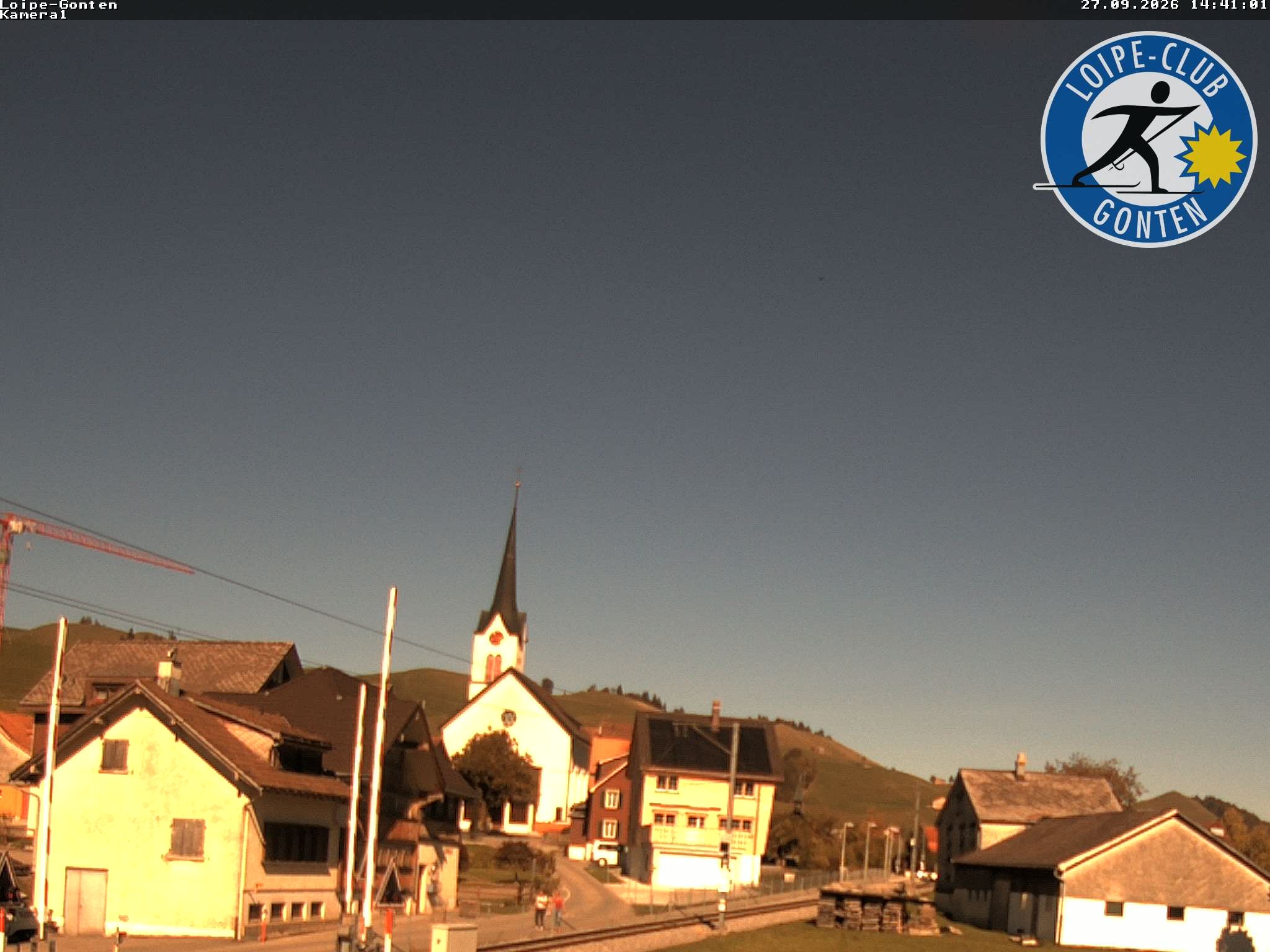 Archiv Foto Webcam Gonten - Blick zur Kirche