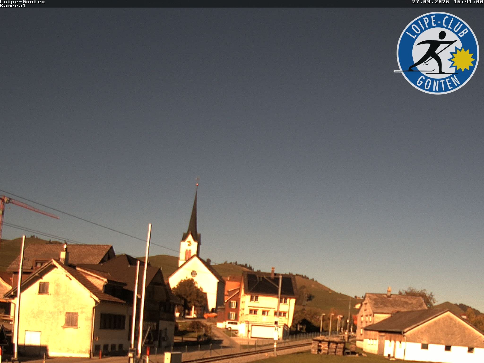 Archiv Foto Webcam Gonten - Blick zur Kirche