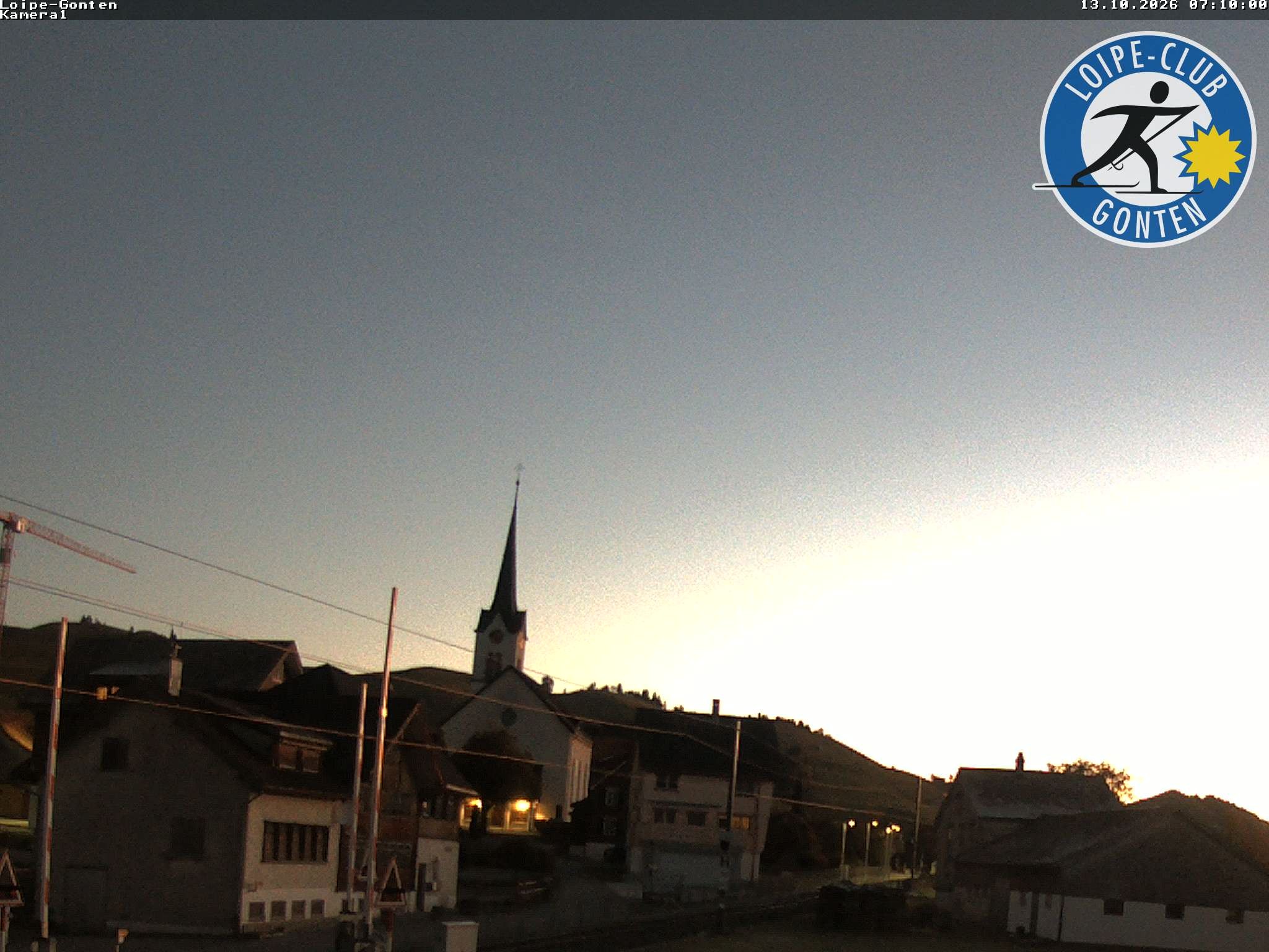 Archiv Foto Webcam Gonten - Blick zur Kirche