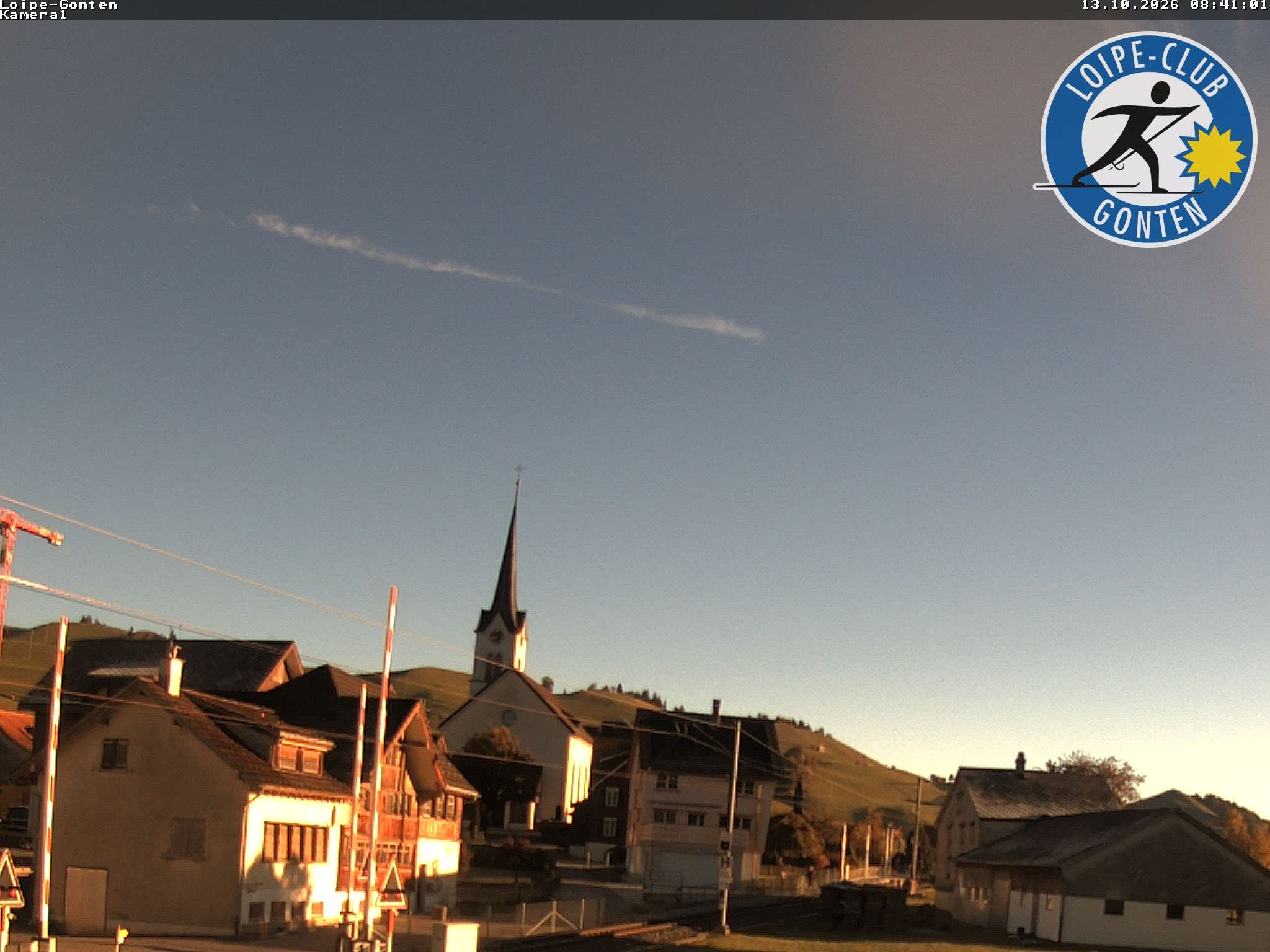 Archiv Foto Webcam Gonten - Blick zur Kirche