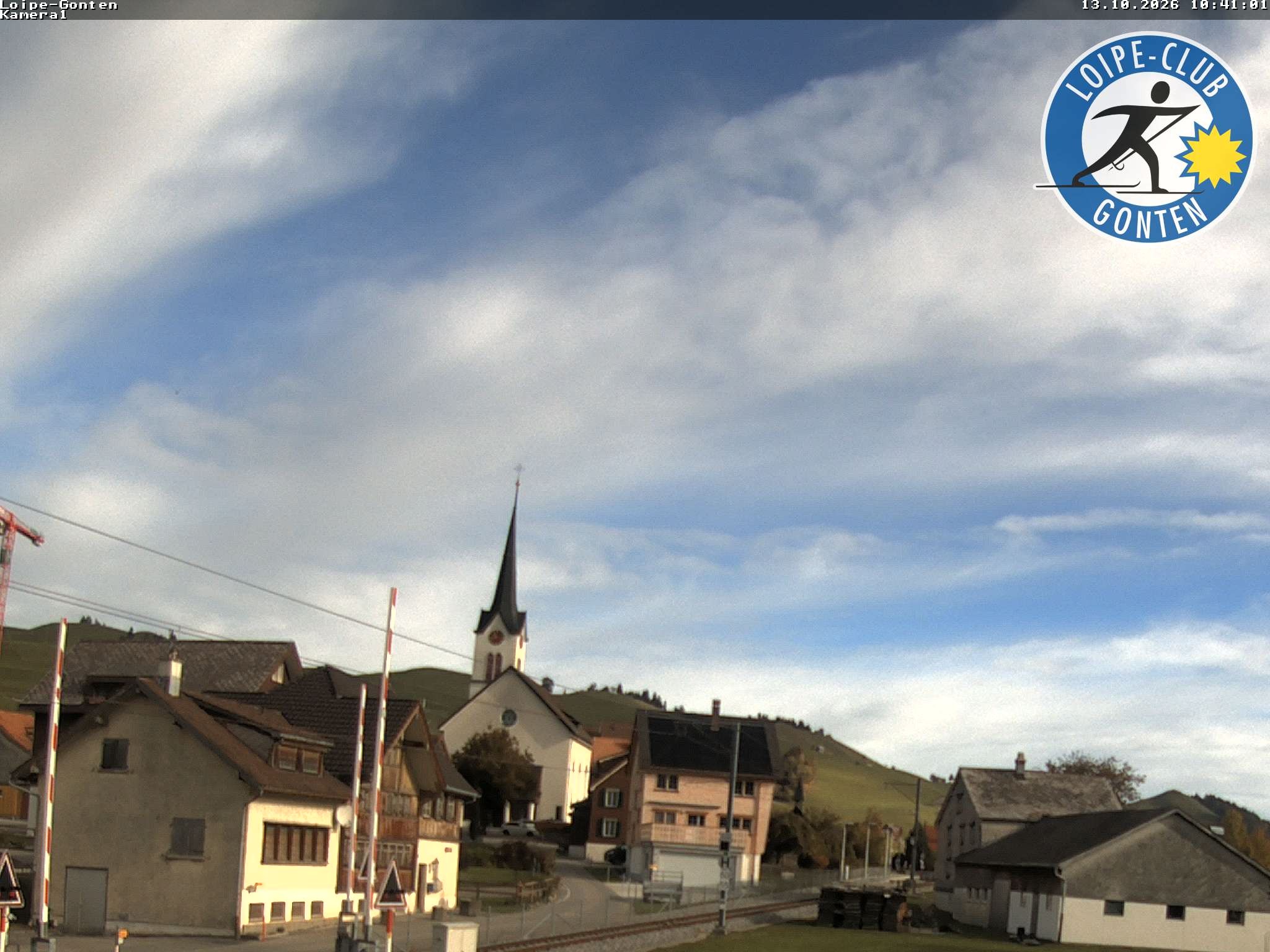 Archiv Foto Webcam Gonten - Blick zur Kirche