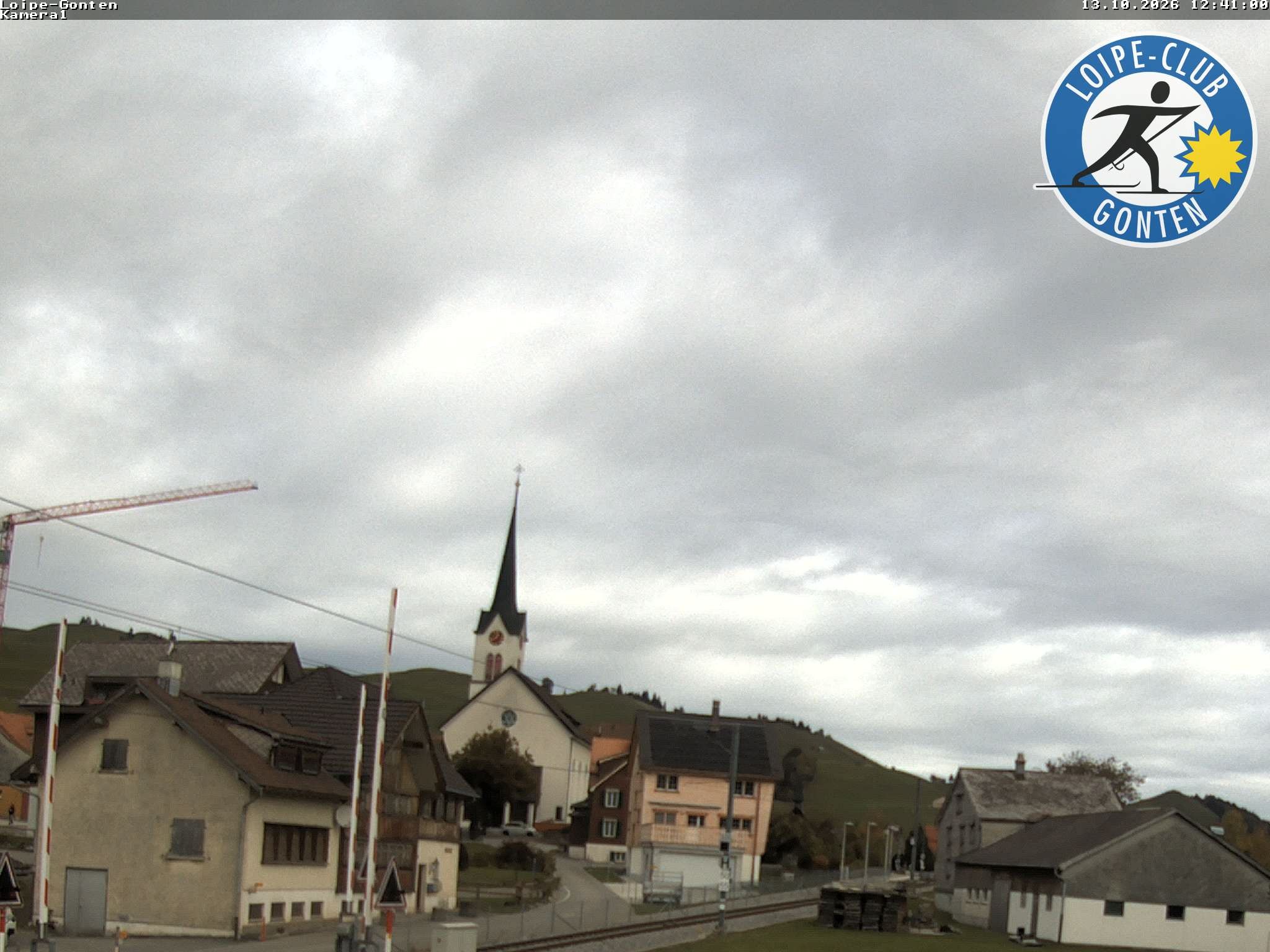 Archiv Foto Webcam Gonten - Blick zur Kirche