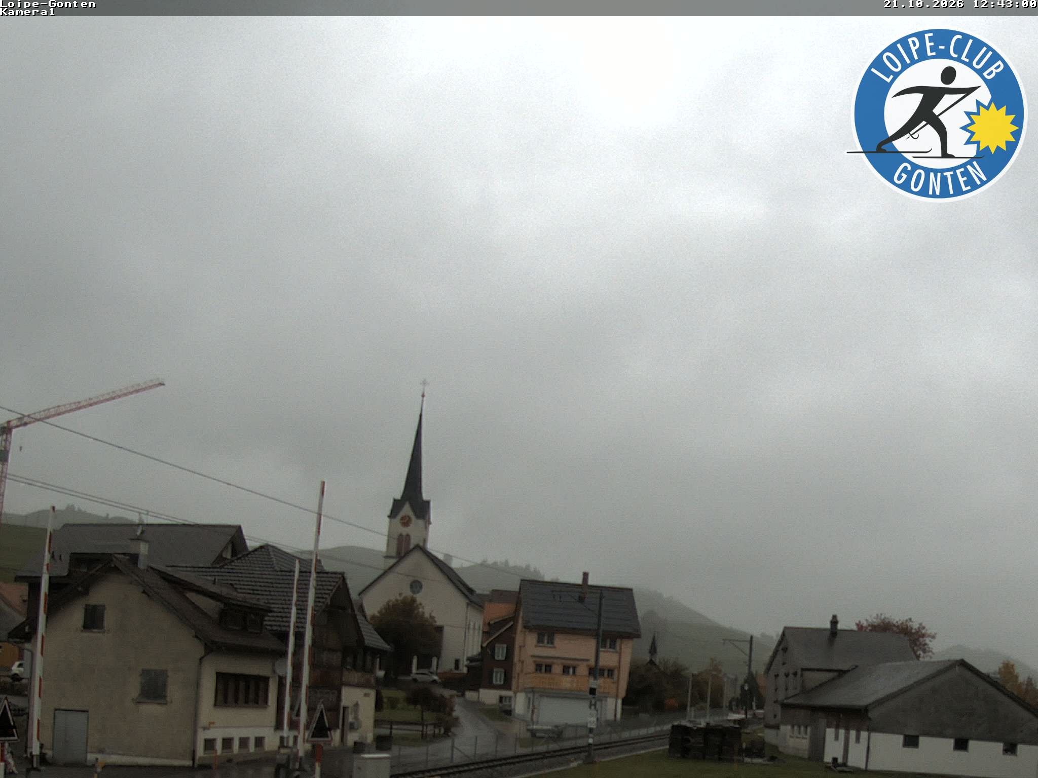 Archiv Foto Webcam Gonten - Blick zur Kirche