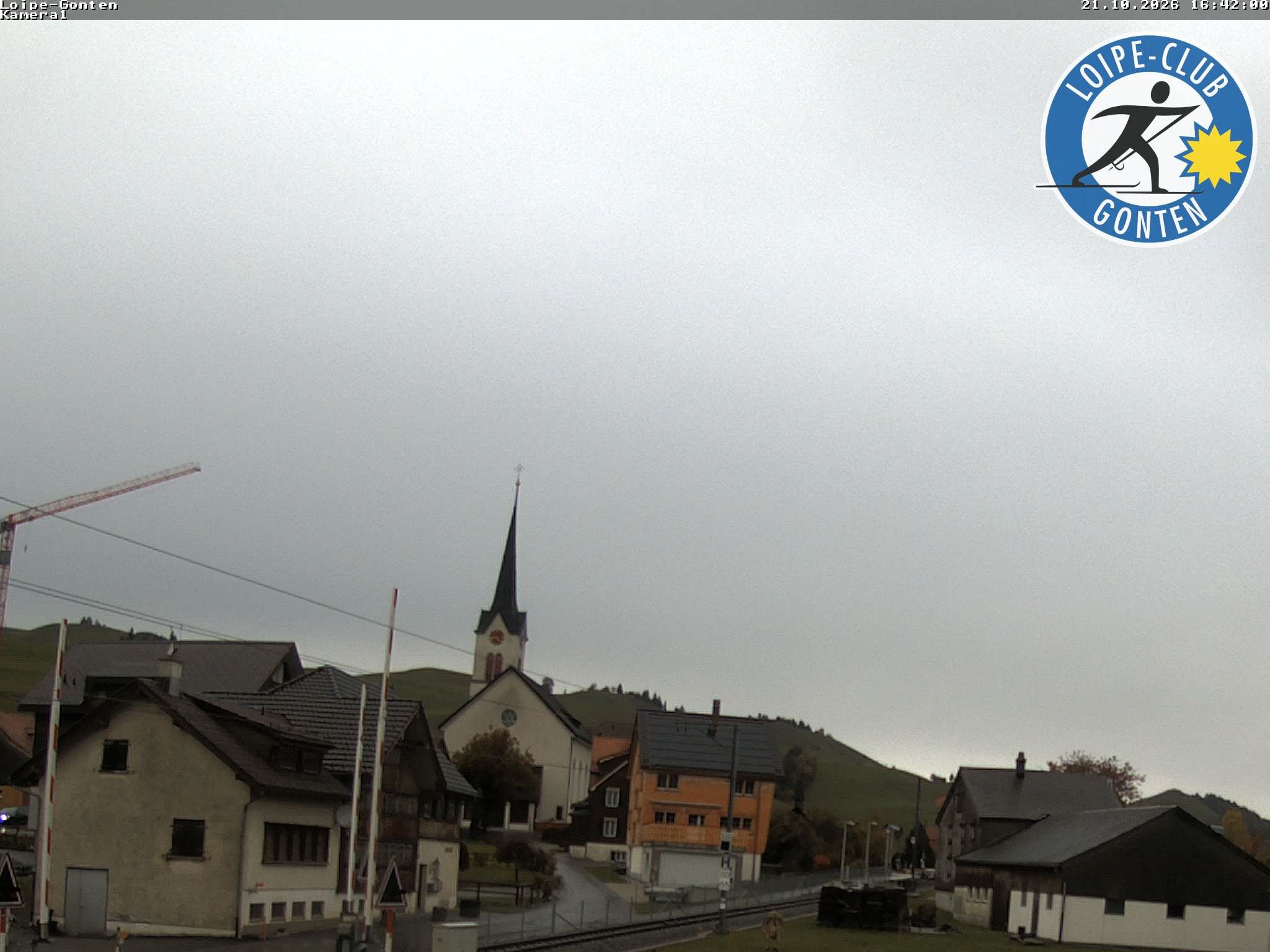Archiv Foto Webcam Gonten - Blick zur Kirche
