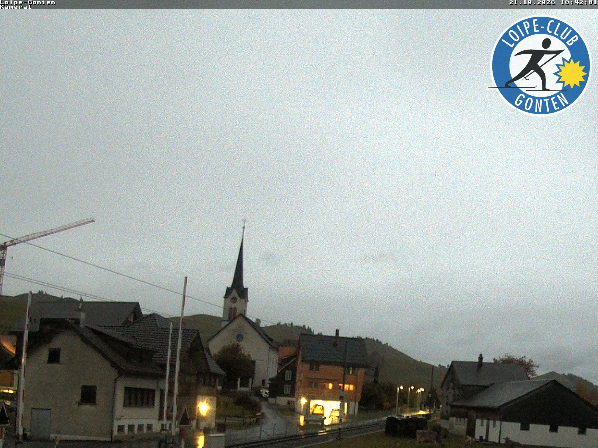 Archiv Foto Webcam Gonten - Blick zur Kirche