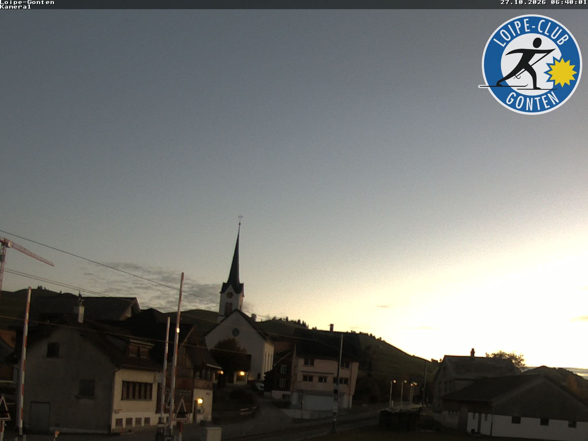 Archiv Foto Webcam Gonten - Blick zur Kirche