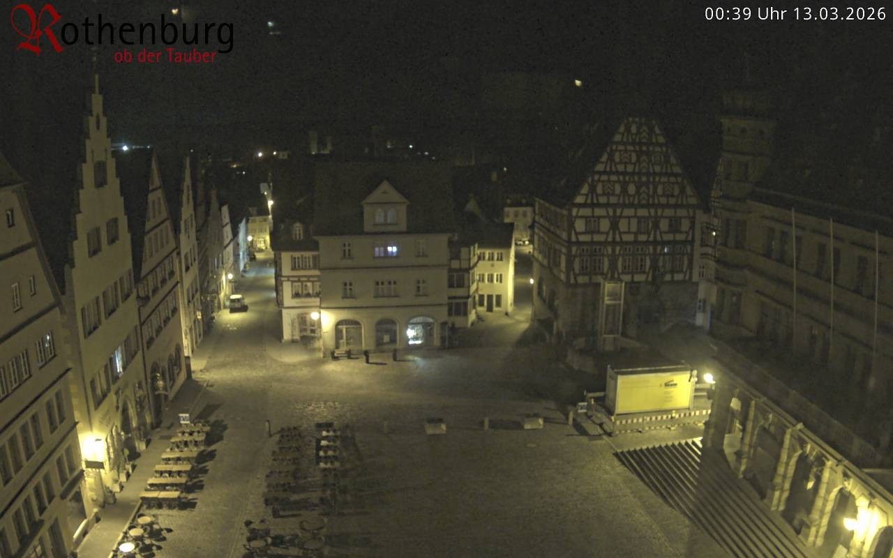Archiv Foto Webcam Rothenburg ob der Tauber - Marktplatz