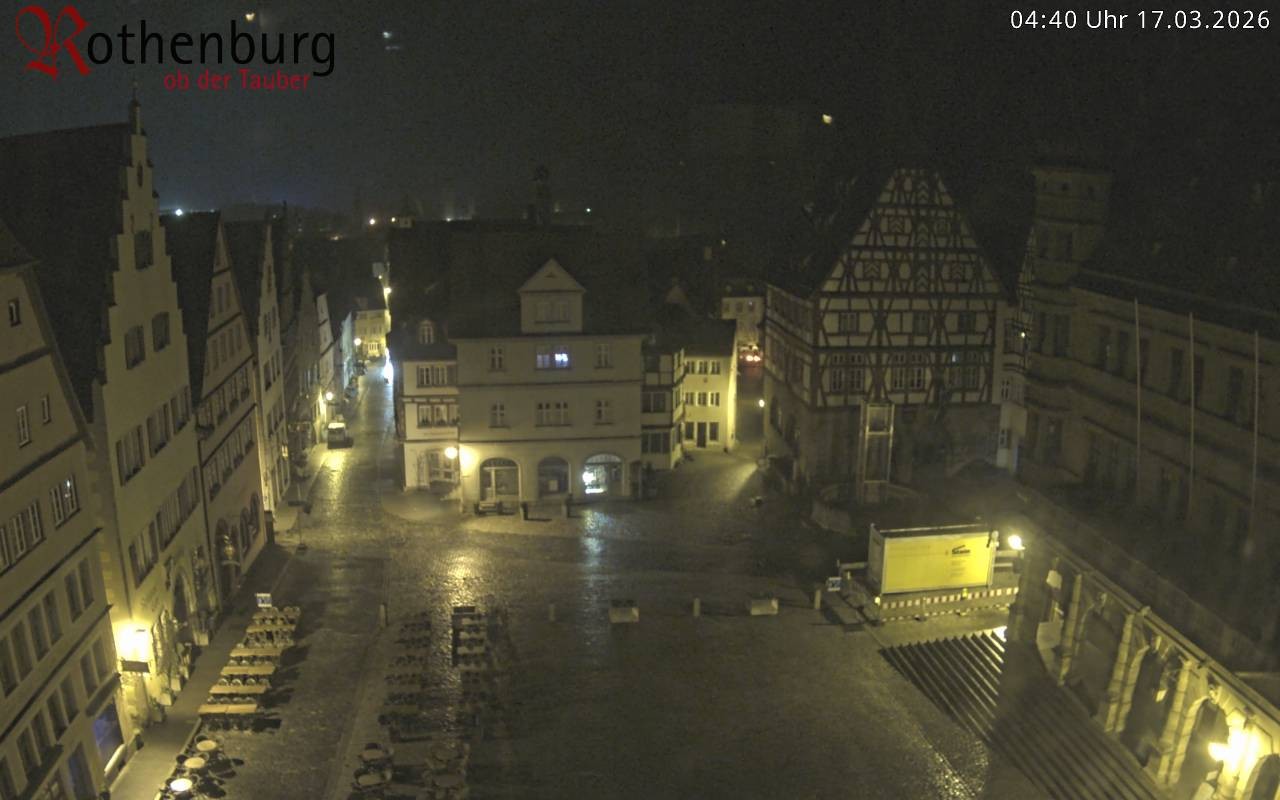 Archiv Foto Webcam Rothenburg ob der Tauber - Marktplatz