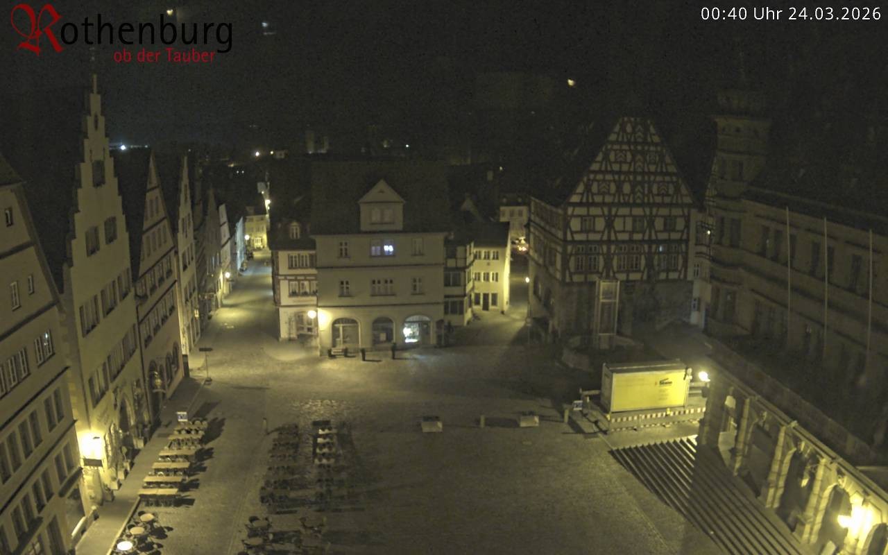 Archiv Foto Webcam Rothenburg ob der Tauber - Marktplatz