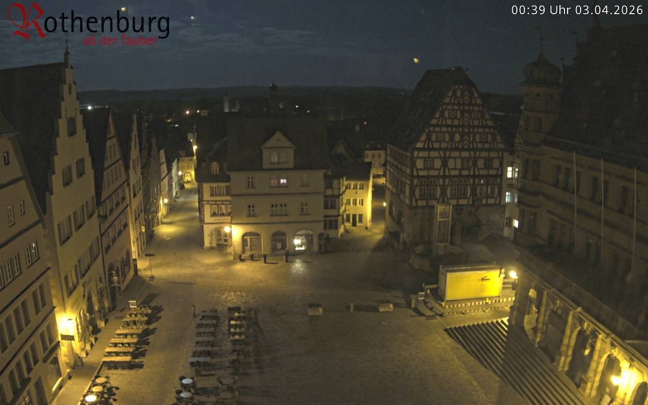 Archiv Foto Webcam Rothenburg ob der Tauber - Marktplatz