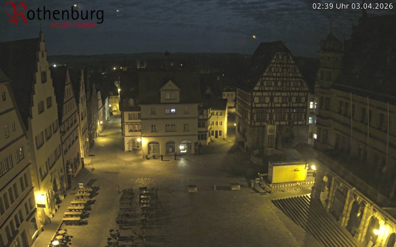 Archiv Foto Webcam Rothenburg ob der Tauber - Marktplatz