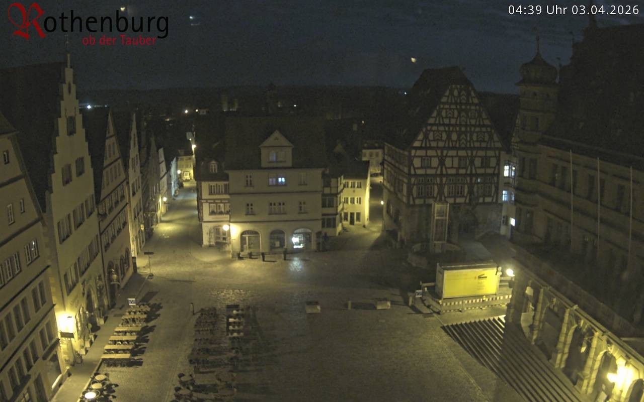 Archiv Foto Webcam Rothenburg ob der Tauber - Marktplatz