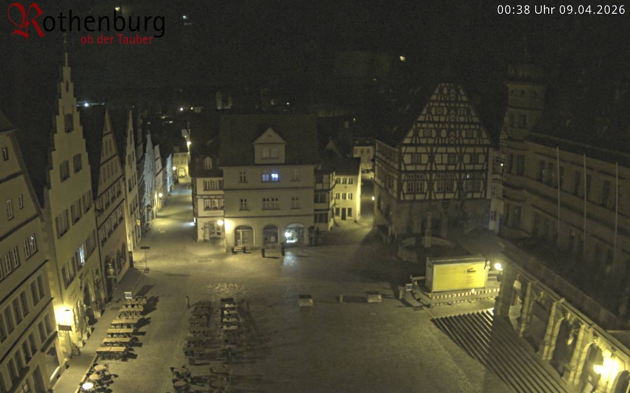 Archiv Foto Webcam Rothenburg ob der Tauber - Marktplatz