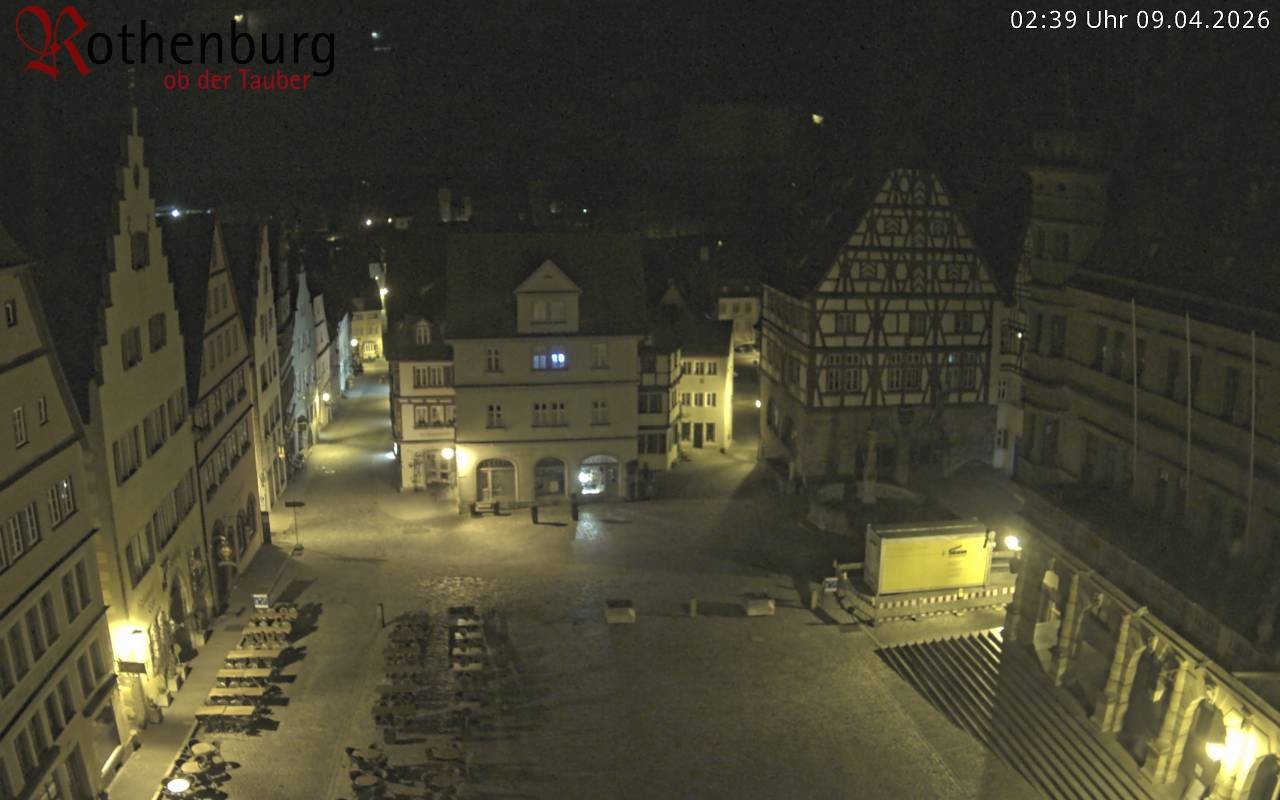 Archiv Foto Webcam Rothenburg ob der Tauber - Marktplatz