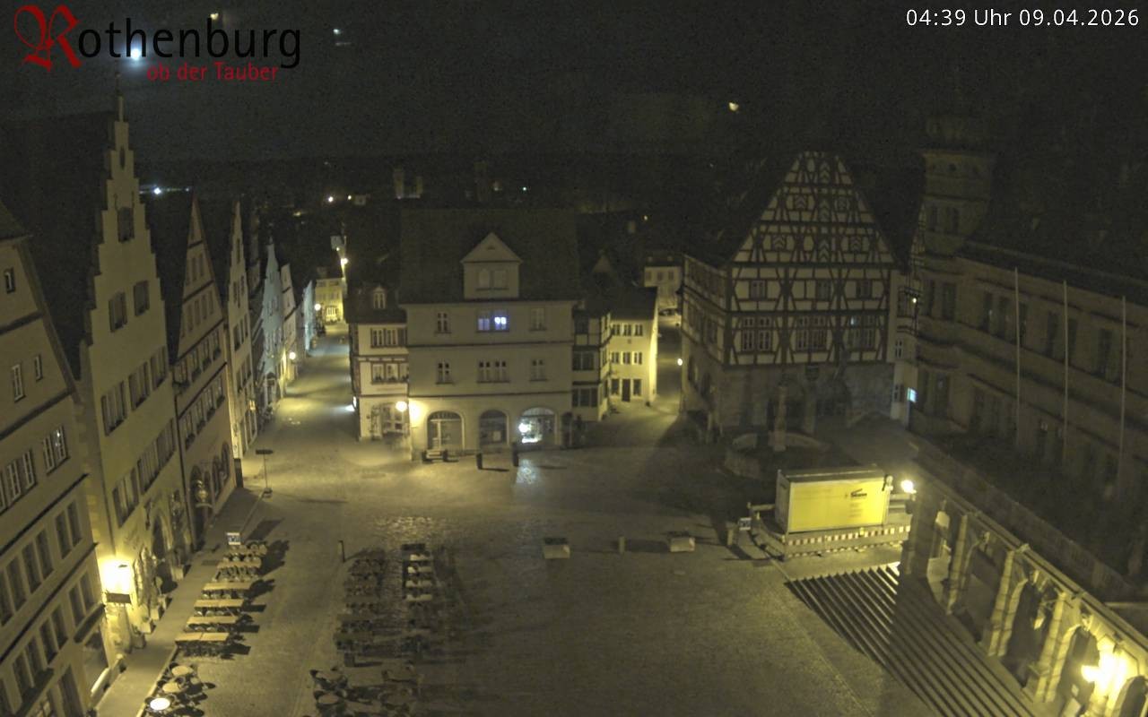 Archiv Foto Webcam Rothenburg ob der Tauber - Marktplatz
