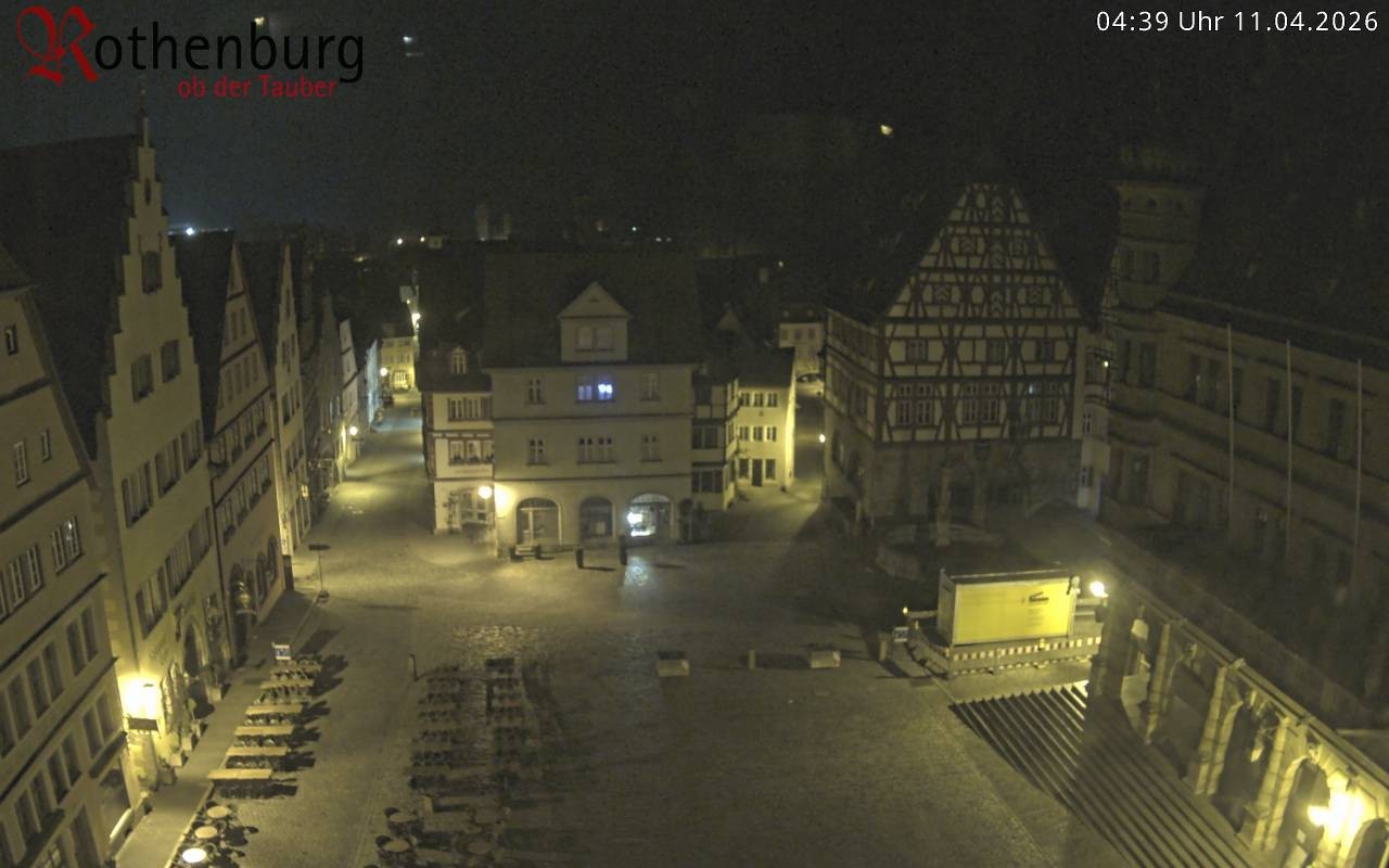 Archiv Foto Webcam Rothenburg ob der Tauber - Marktplatz