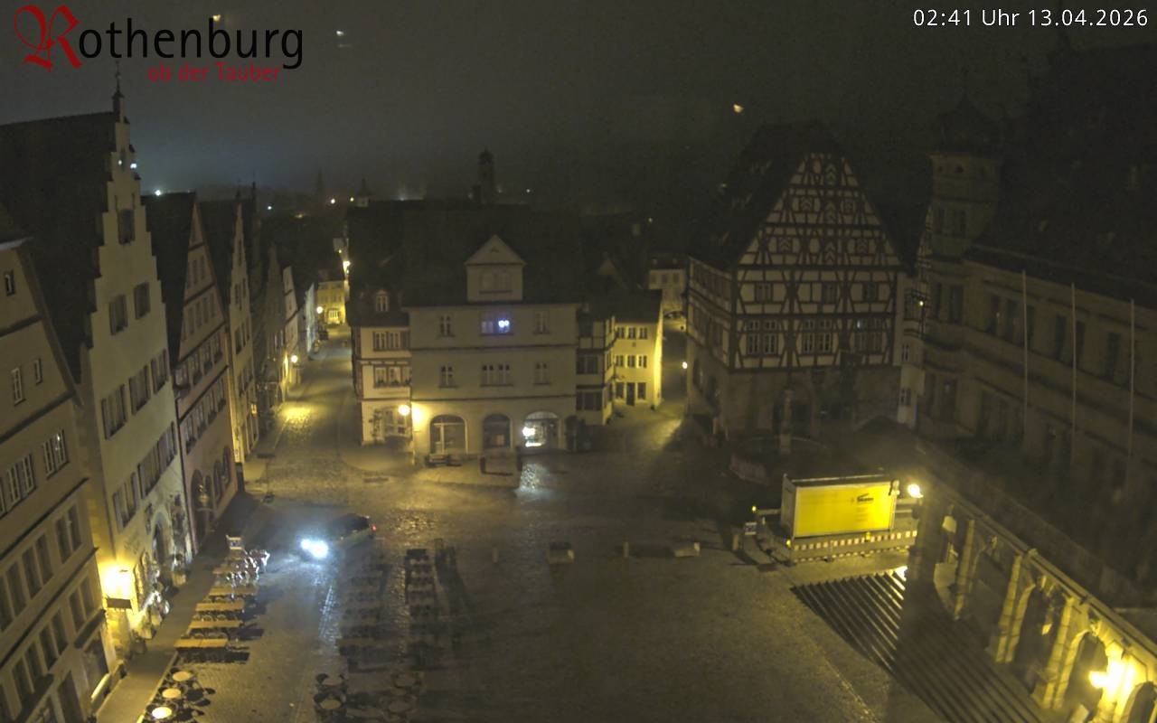 Archived image Webcam Rothenburg ob der Tauber - Market Square