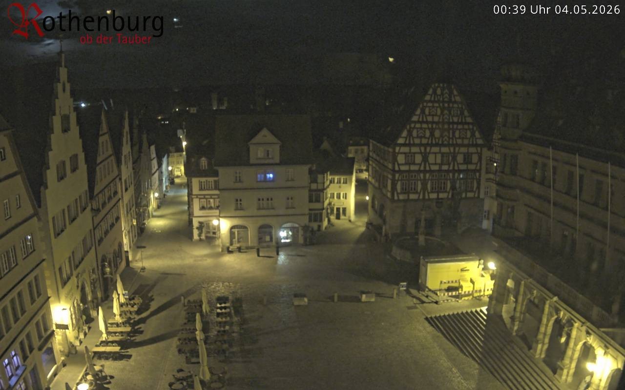 Archived image Webcam Rothenburg ob der Tauber - Market Square