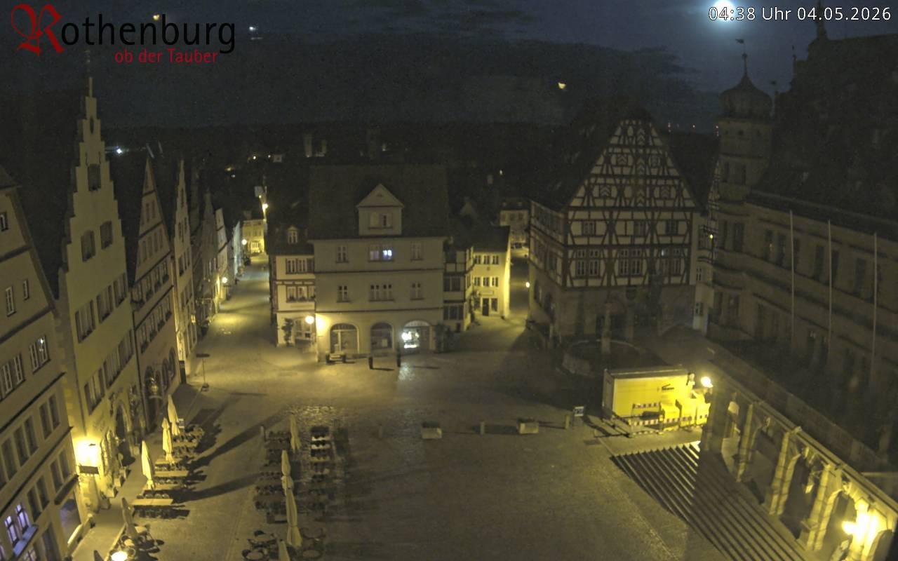 Archiv Foto Webcam Rothenburg ob der Tauber - Marktplatz