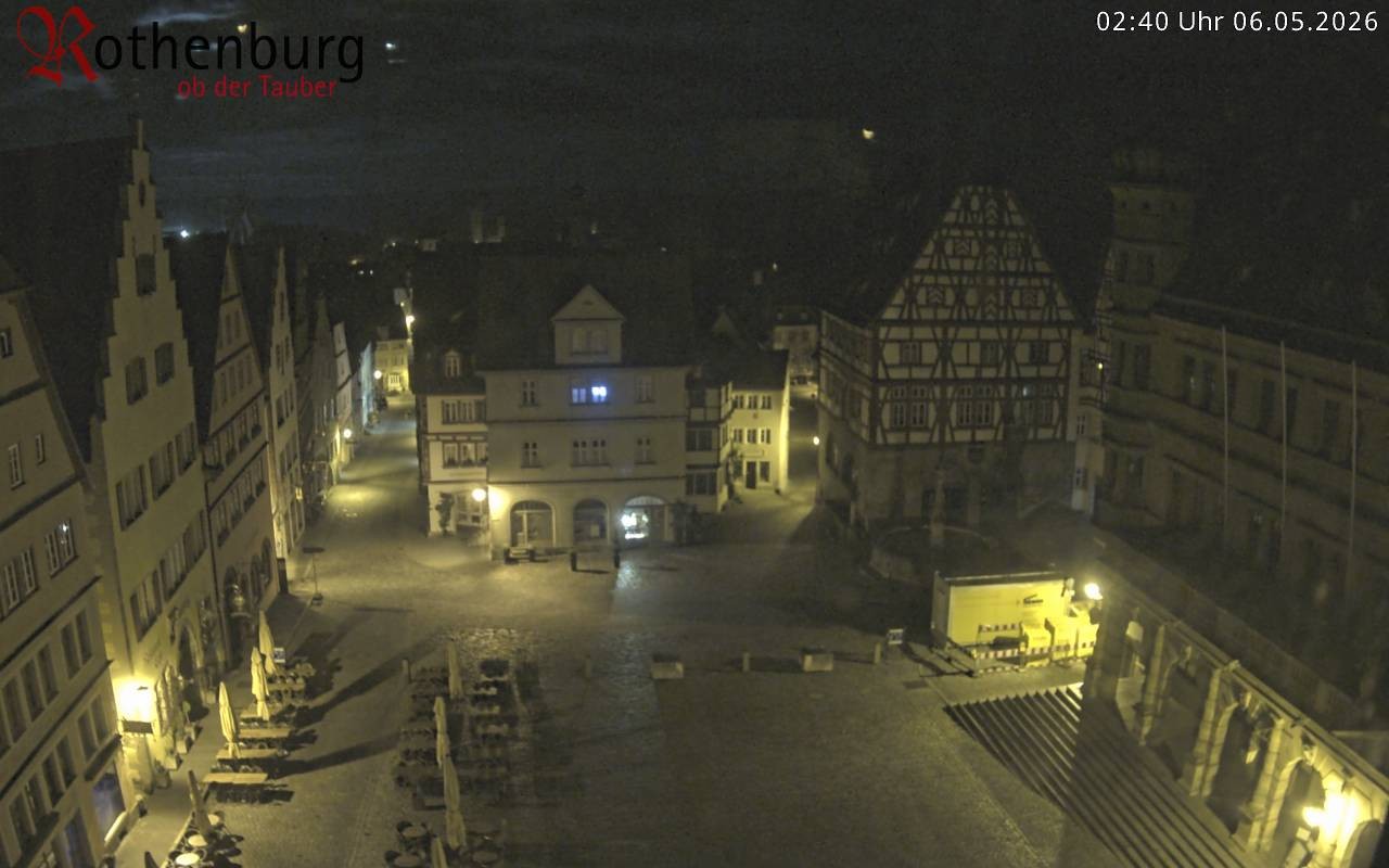 Archiv Foto Webcam Rothenburg ob der Tauber - Marktplatz