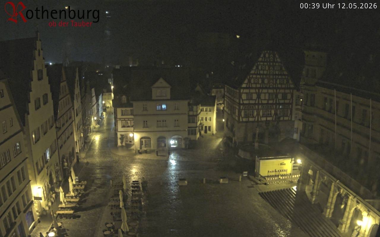 Archiv Foto Webcam Rothenburg ob der Tauber - Marktplatz