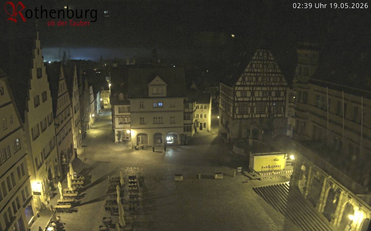 Archiv Foto Webcam Rothenburg ob der Tauber - Marktplatz