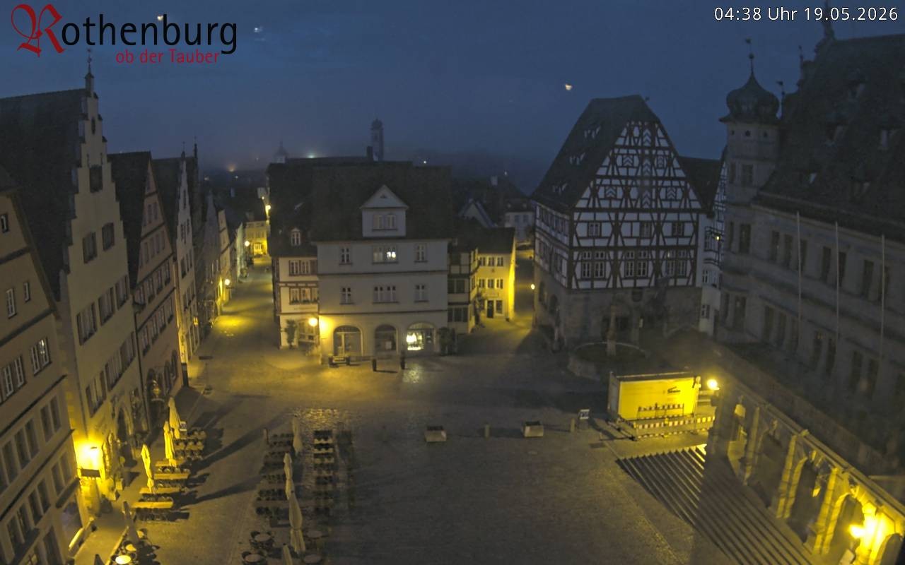 Archiv Foto Webcam Rothenburg ob der Tauber - Marktplatz